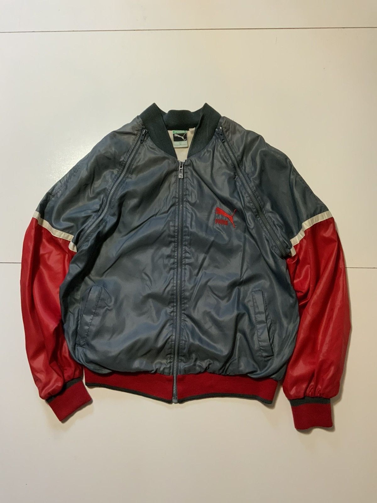 Puma Vintage 80s 90s Puma Convertible Zip Windbreaker Jacket Vest Size US M / EU 48-50 / 2 - 1 Thumbnail