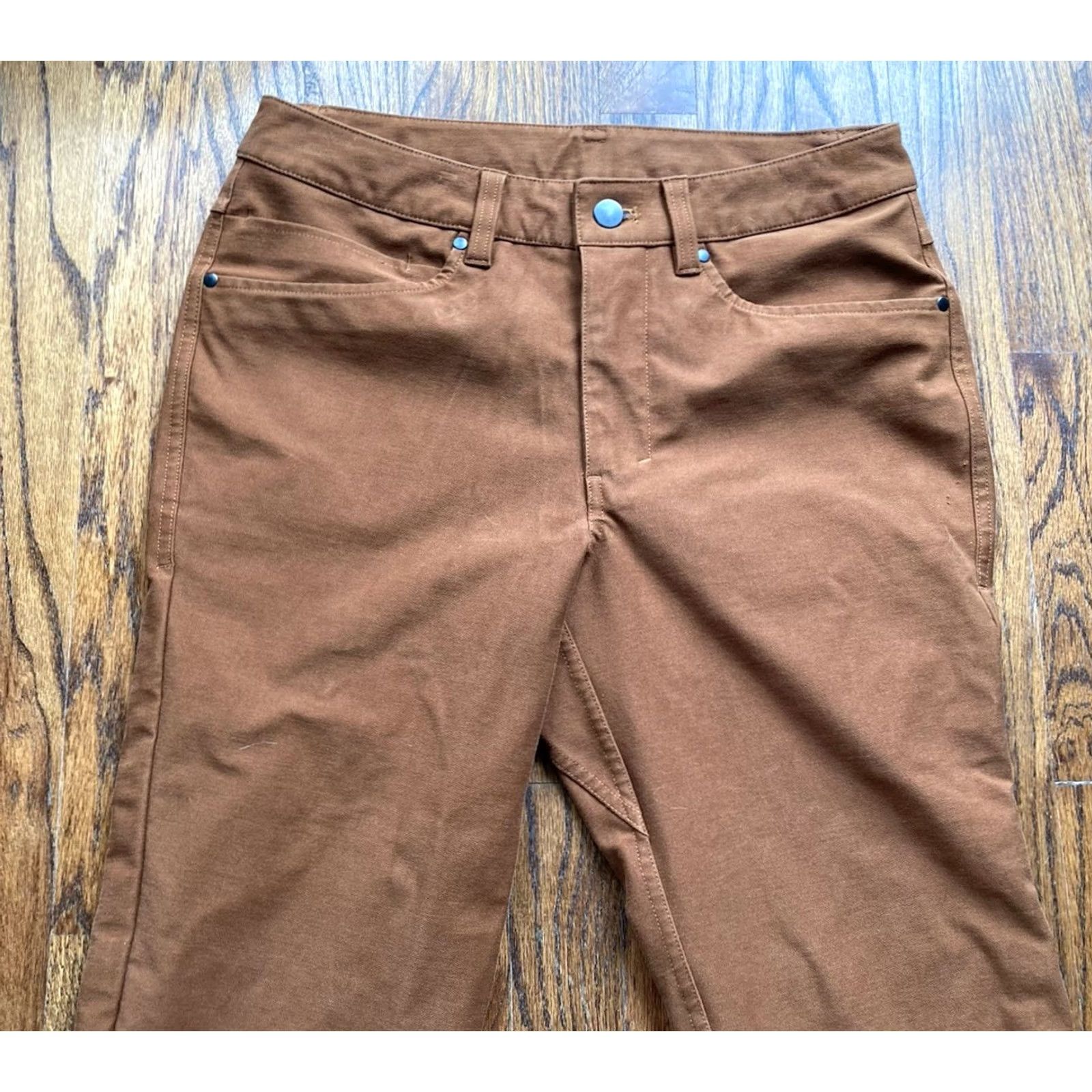 Lululemon Lululemon ABC Utilitech 5-Pocket Pant Mens 28x29 Brown Straight - Classic Fit, Flat Front, Button Zip, 5-Pocket Design, City Preppy Sports Size US 28 / EU 44 - 2 Thumbnail