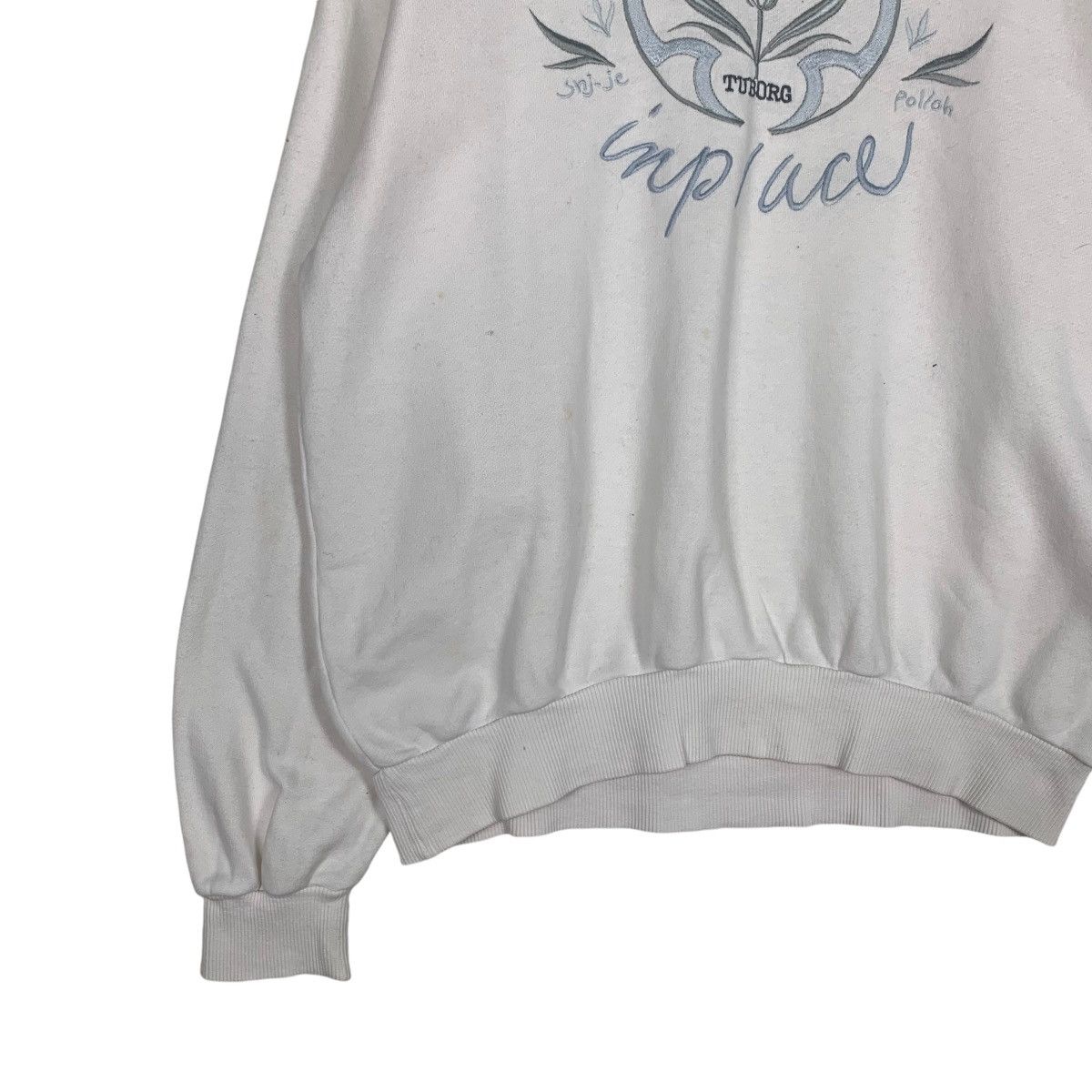 Drink Beer Save Water TUBORG Implace Embroidery Logo Sweatshirt #1258-C57 Size US M / EU 48-50 / 2 - 3 Thumbnail
