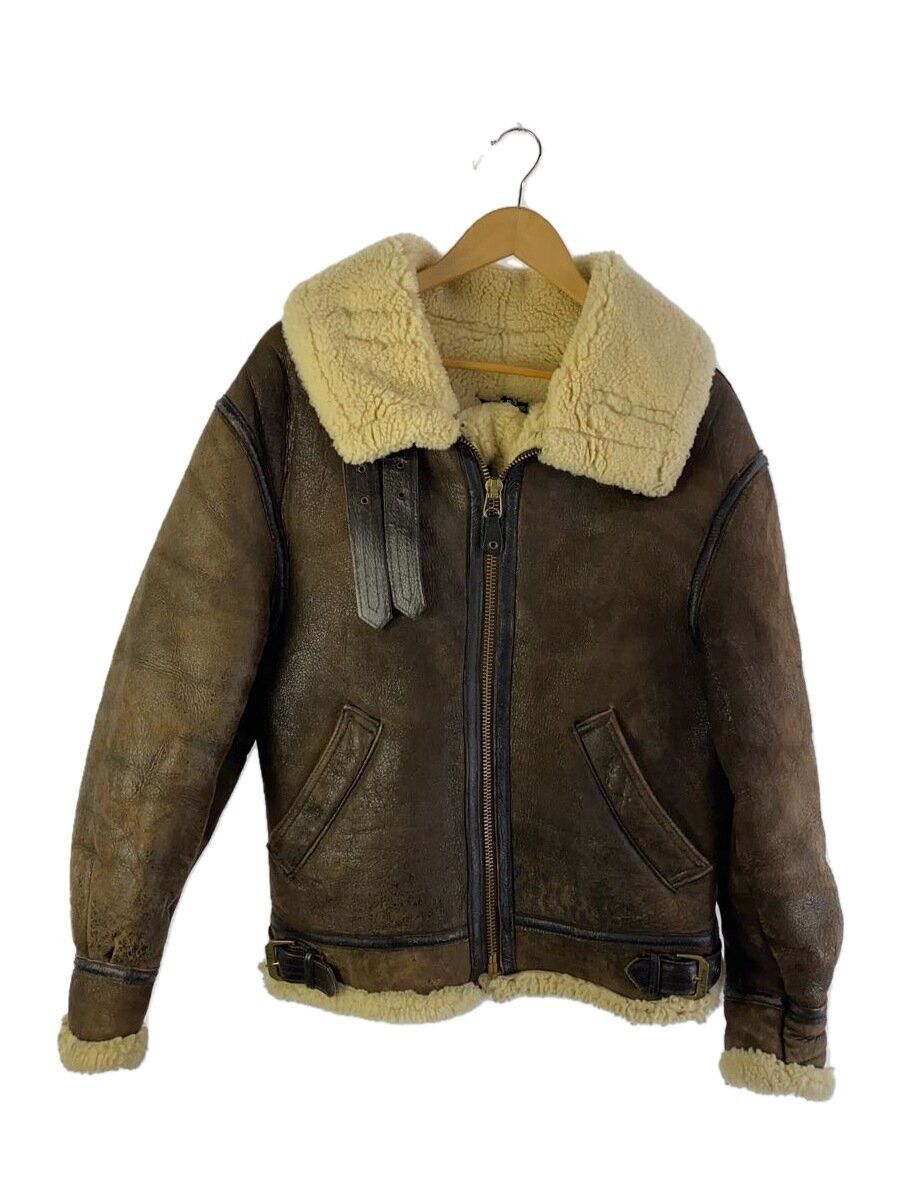 Avirex Avirex Lthr B-3 Sheepskin Boa Flight Jkt Made In Usa Brown Size US L / EU 52-54 / 3 - 1 Thumbnail