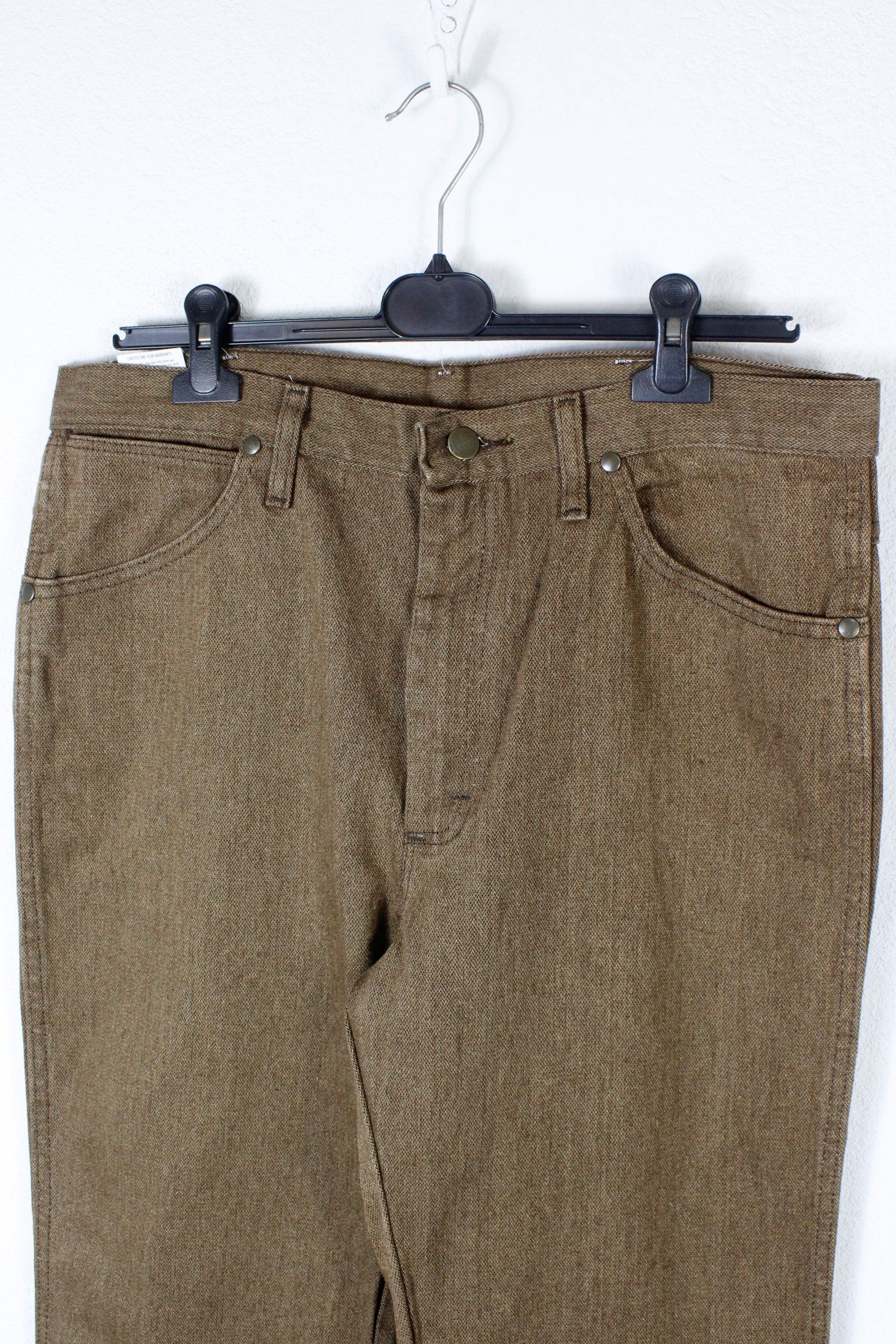 Cowboy Equipment × Vintage × Wrangler Vintage Wrangler Y2K Cowboy Cut Cut Brown Denim Jeans Pants Size US 34 / EU 50 - 2 Thumbnail