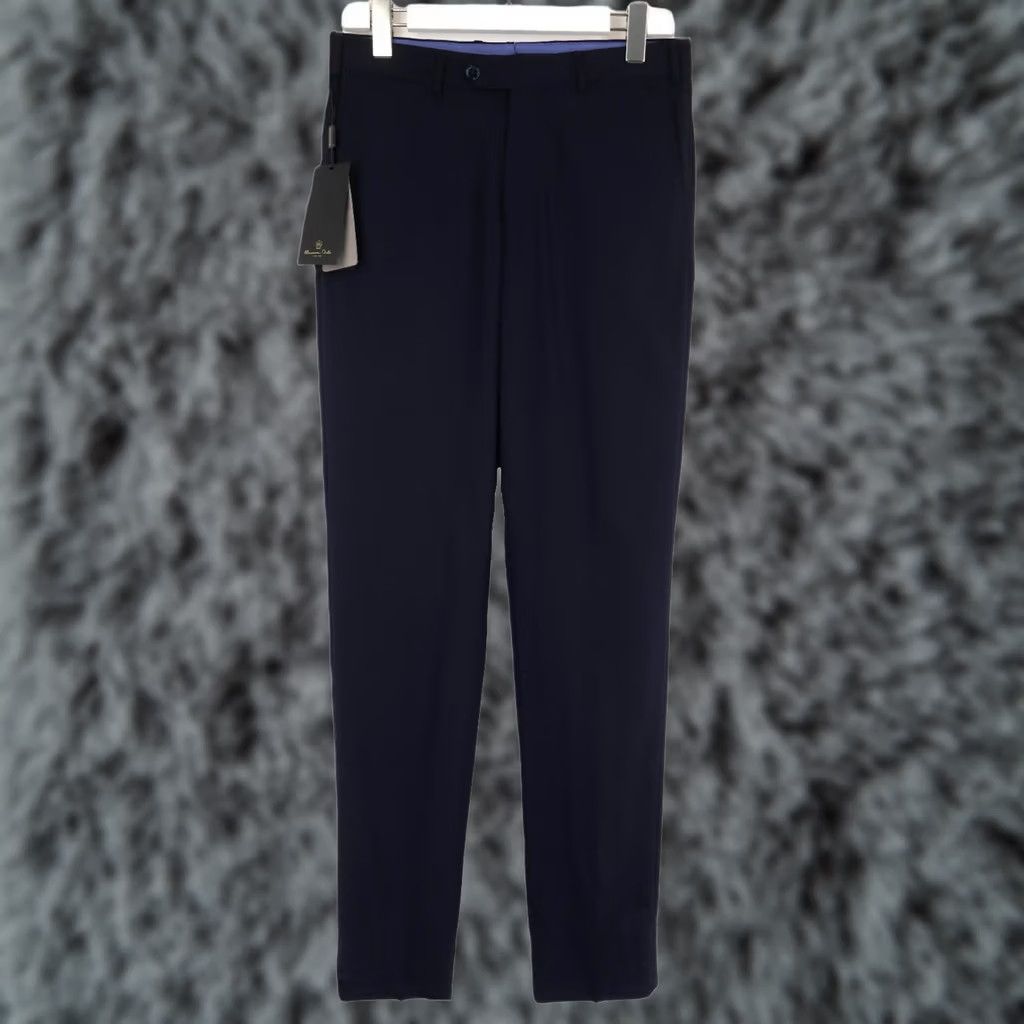 Massimo Dutti Massimo Dutti Pleated Mens UK 30 Black Trousers Men Zip Fly Pure Wool Tapered Fit Size US 30 / EU 46 - 1 Thumbnail
