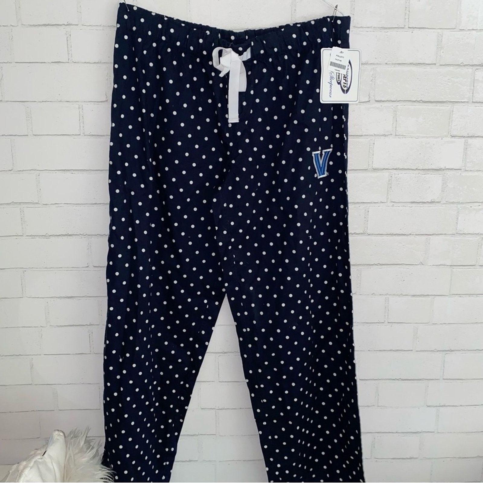 Other New Womens Villanova Dot Flannel PJ Pajama Lounge Pant XL Size 37" - 3 Thumbnail