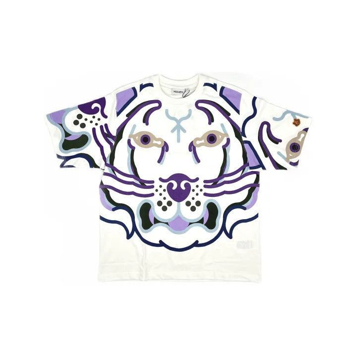 Kenzo KENZO SS22 White Tiger Print Short Sleeve T-Shirt -2507 Size US XL / EU 56 / 4 - 1 Thumbnail