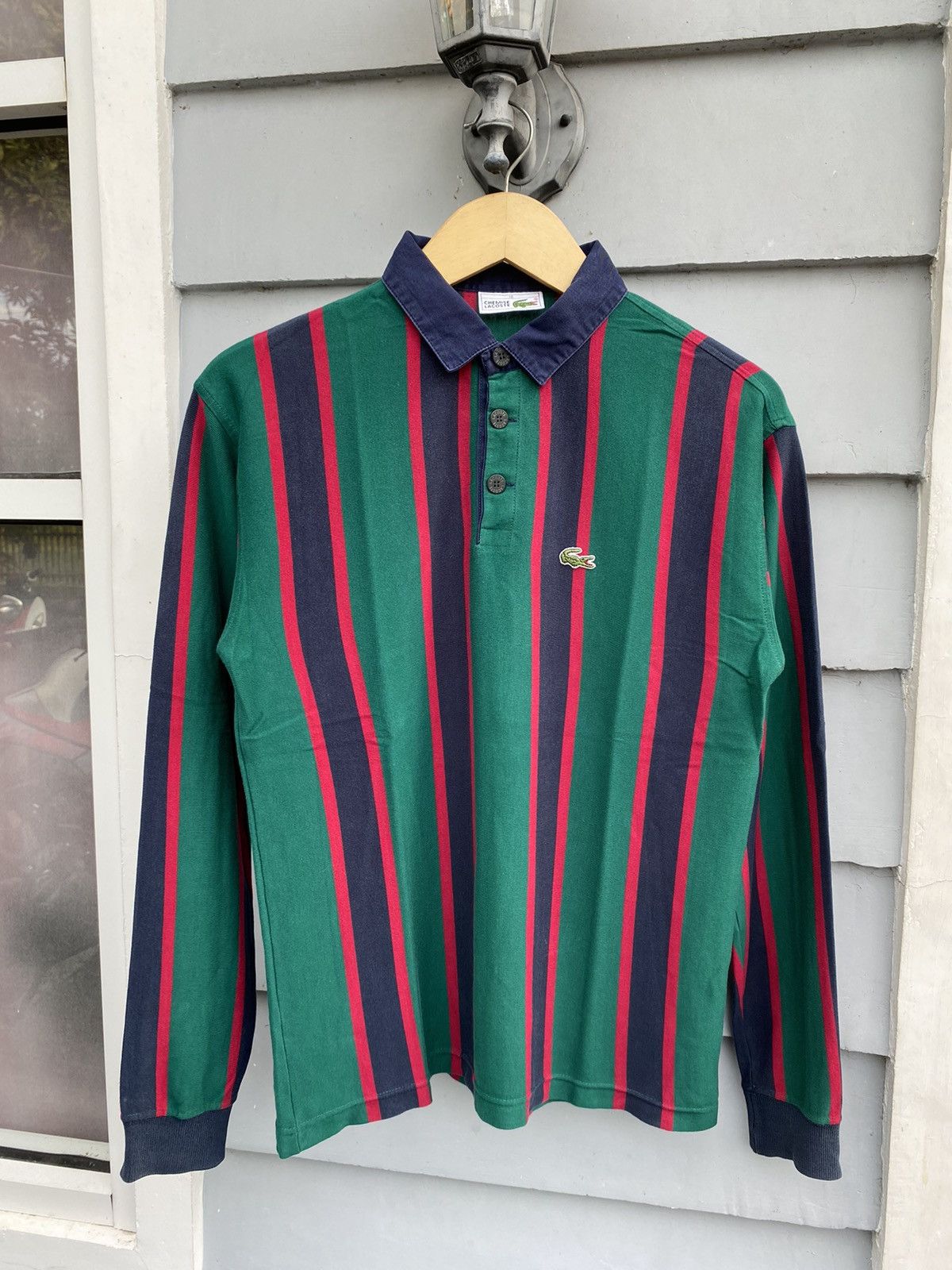 Lacoste MADE IN FRANCE Vintage Lacoste Preppy Striped Rugby Polo Size US M / EU 48-50 / 2 - 1 Thumbnail