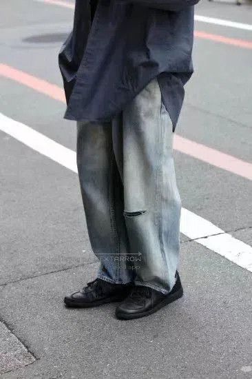 Japanese Brand ANCELLM Selvedge Tapered Denim Pants. Size US 26 / EU 42 - 7 Thumbnail