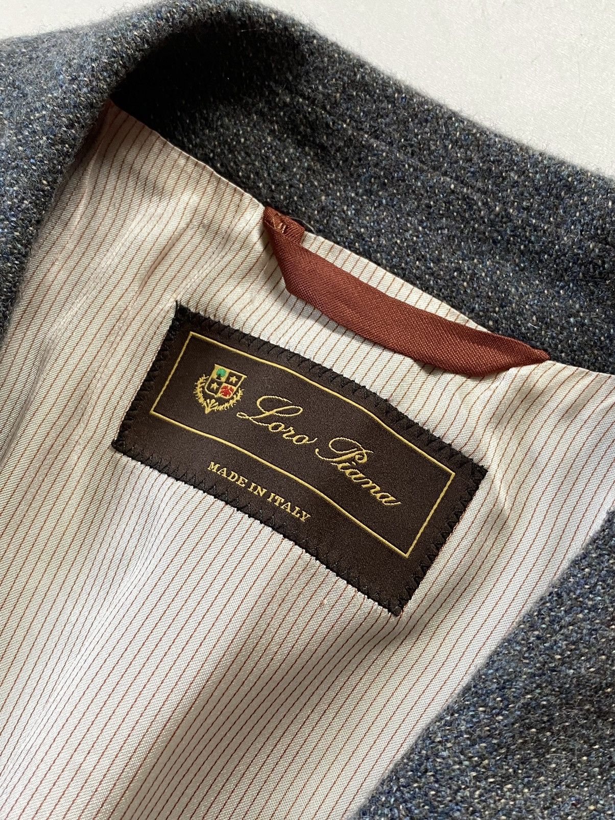 Loro Piana 🔥RRp 3740$ Loro Piana 100% Cashmere Goatskin Grey Blazer Size 42R - 15 Thumbnail