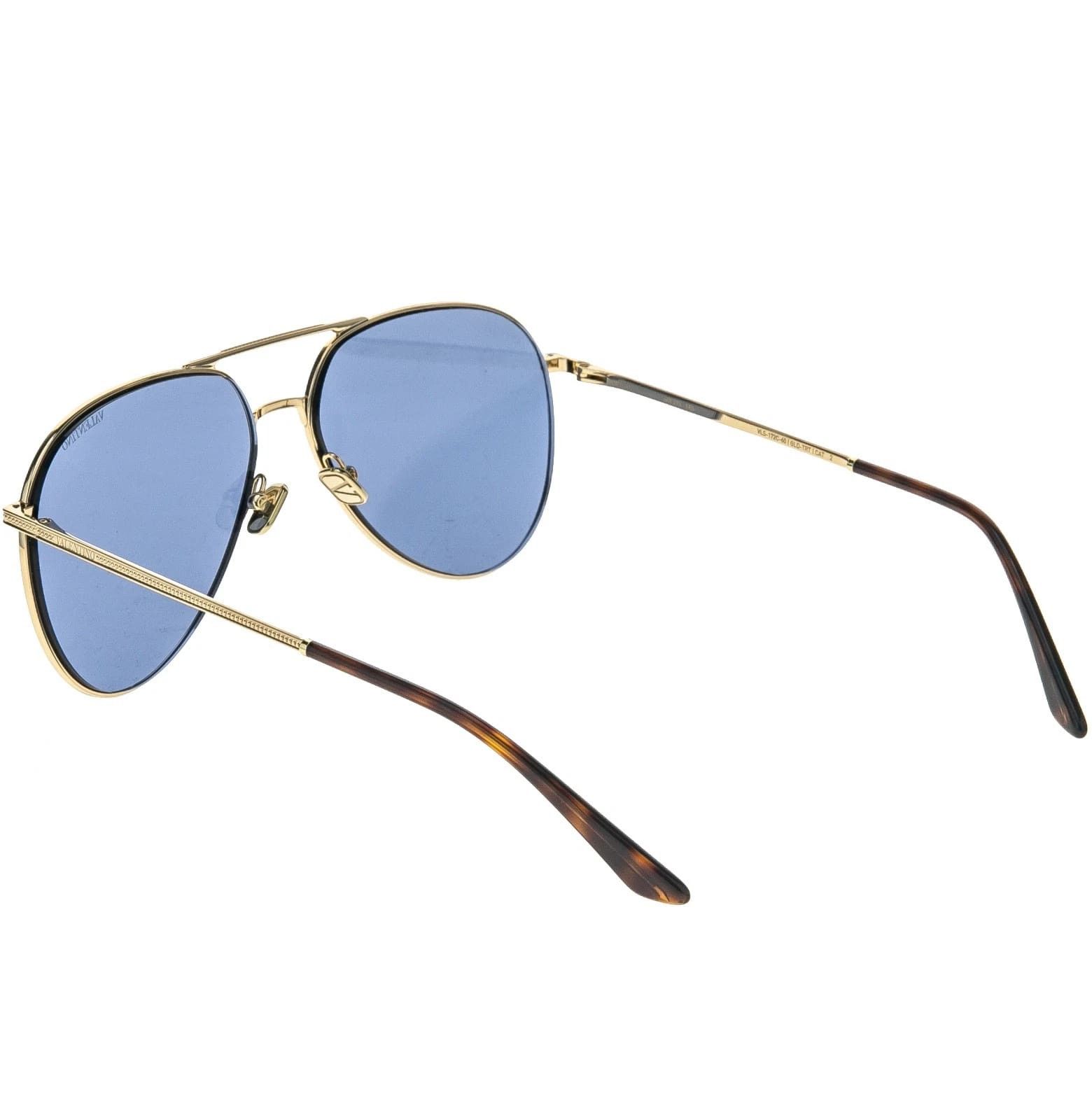 Valentino VALENTINO V LOGO VLS172 Gold Metal Blue VLS 172C Sunglasses Size ONE SIZE - 9 Thumbnail