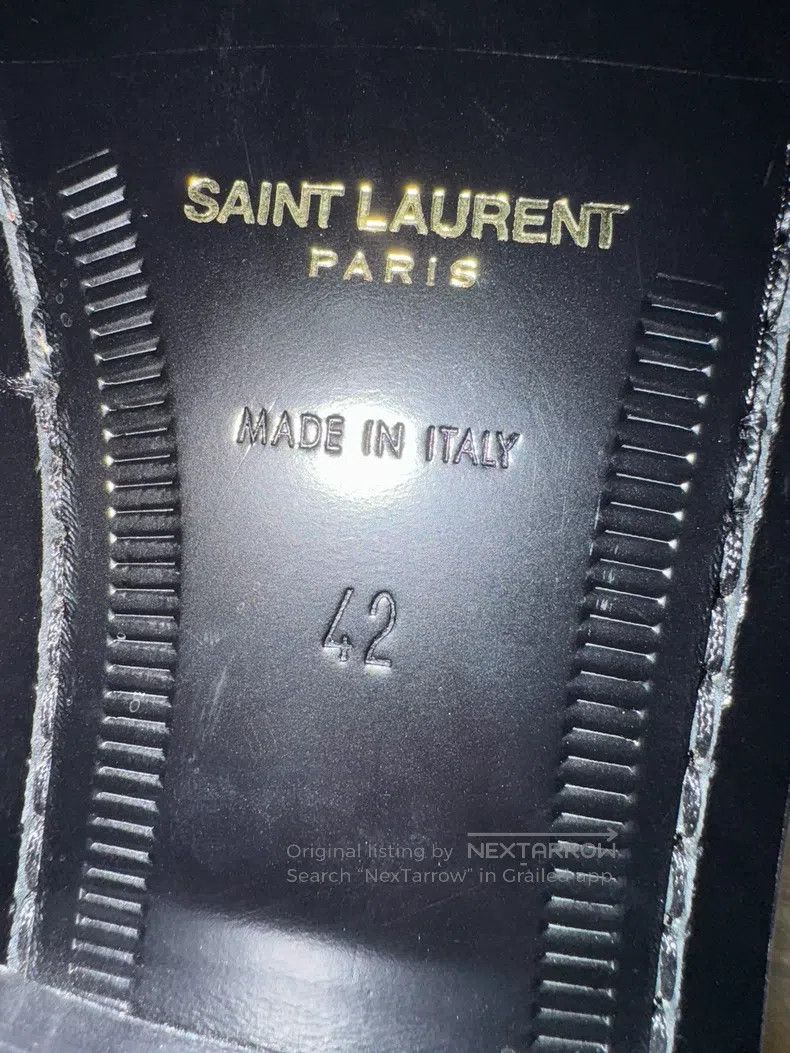 Saint Laurent Paris Saint Laurent Paris Logo Men's Loafers Size US 9 / EU 42 - 6 Thumbnail