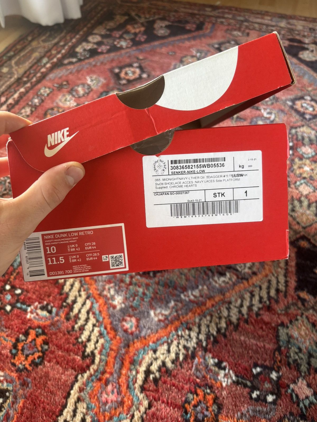 Chrome Hearts Chrome Hearts X Nike Dunk Size US 10 / EU 43 - 14 Thumbnail