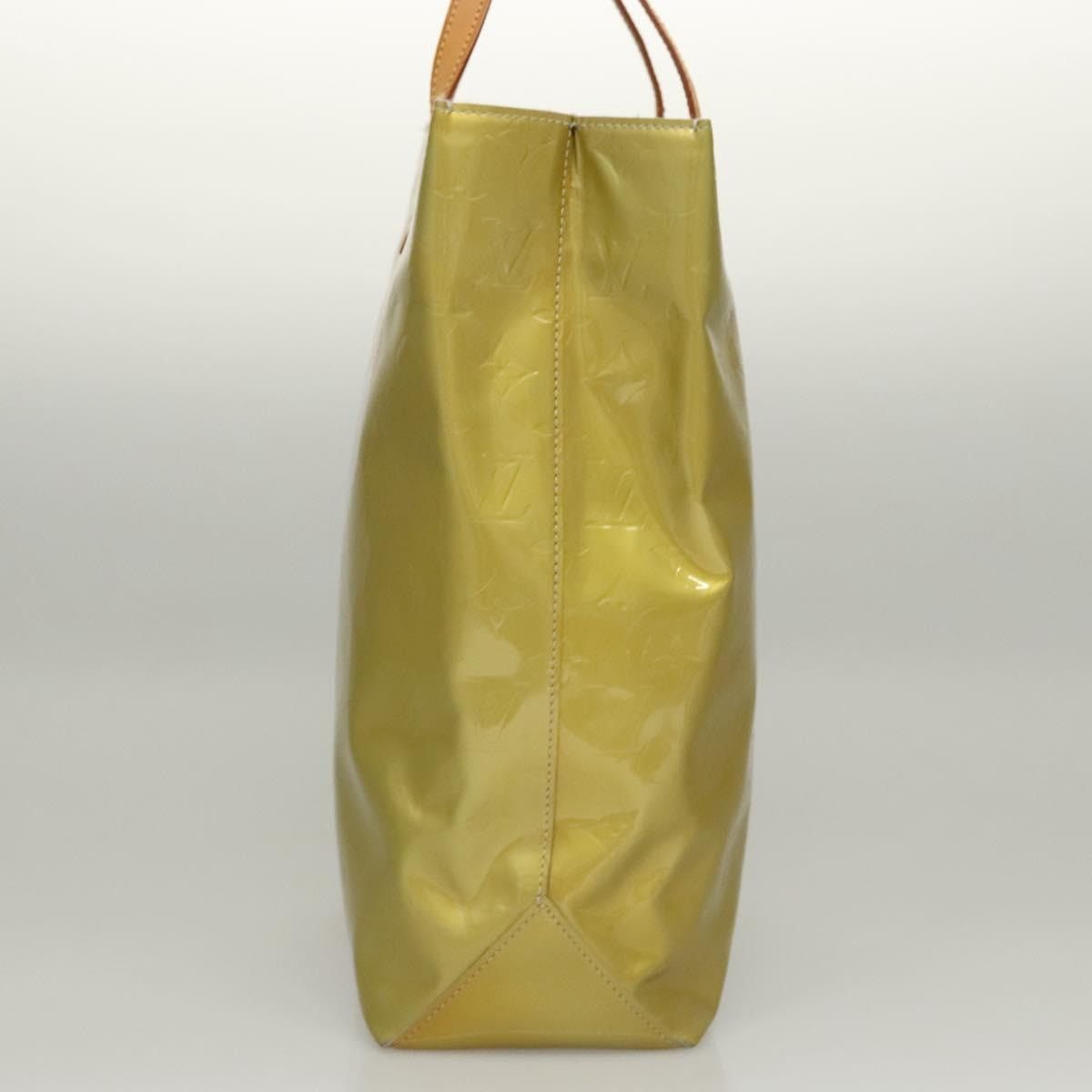 Louis Vuitton LOUIS VUITTON Monogram Vernis Reade MM Hand Bag Gris M91142 Size ONE SIZE - 4 Thumbnail