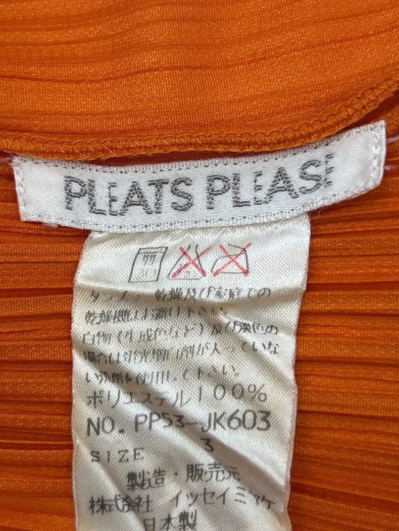 Issey Miyake Issey Miyake size:3 Orange ruffled sleeveless top Size XS / US 0-2 / IT 36-38 - 4 Thumbnail