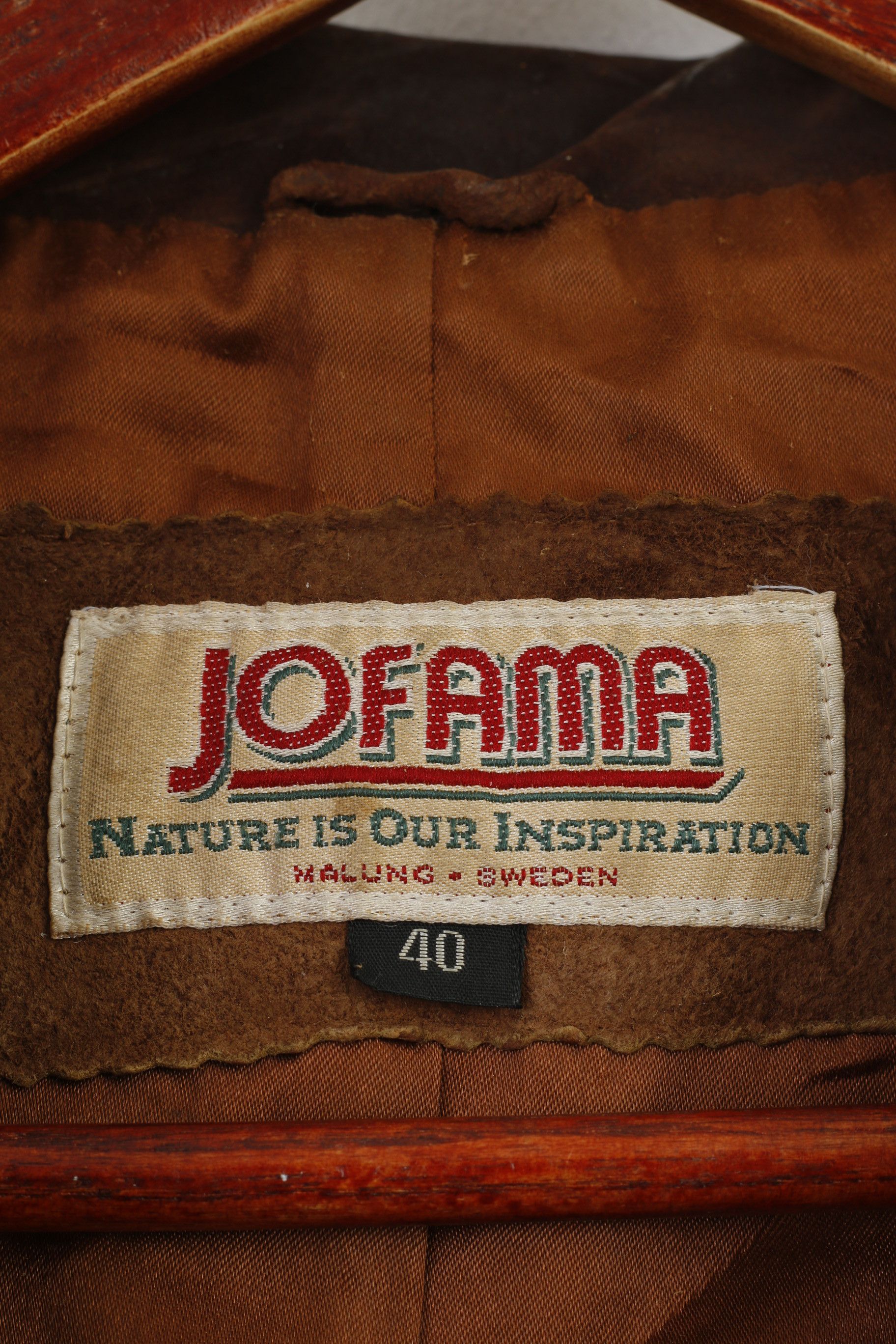 JOFAMA Jofama Woman 40 L Leather Jacket Brown VTG Bottoms 0627 Size L / US 10 / IT 46 - 6 Thumbnail