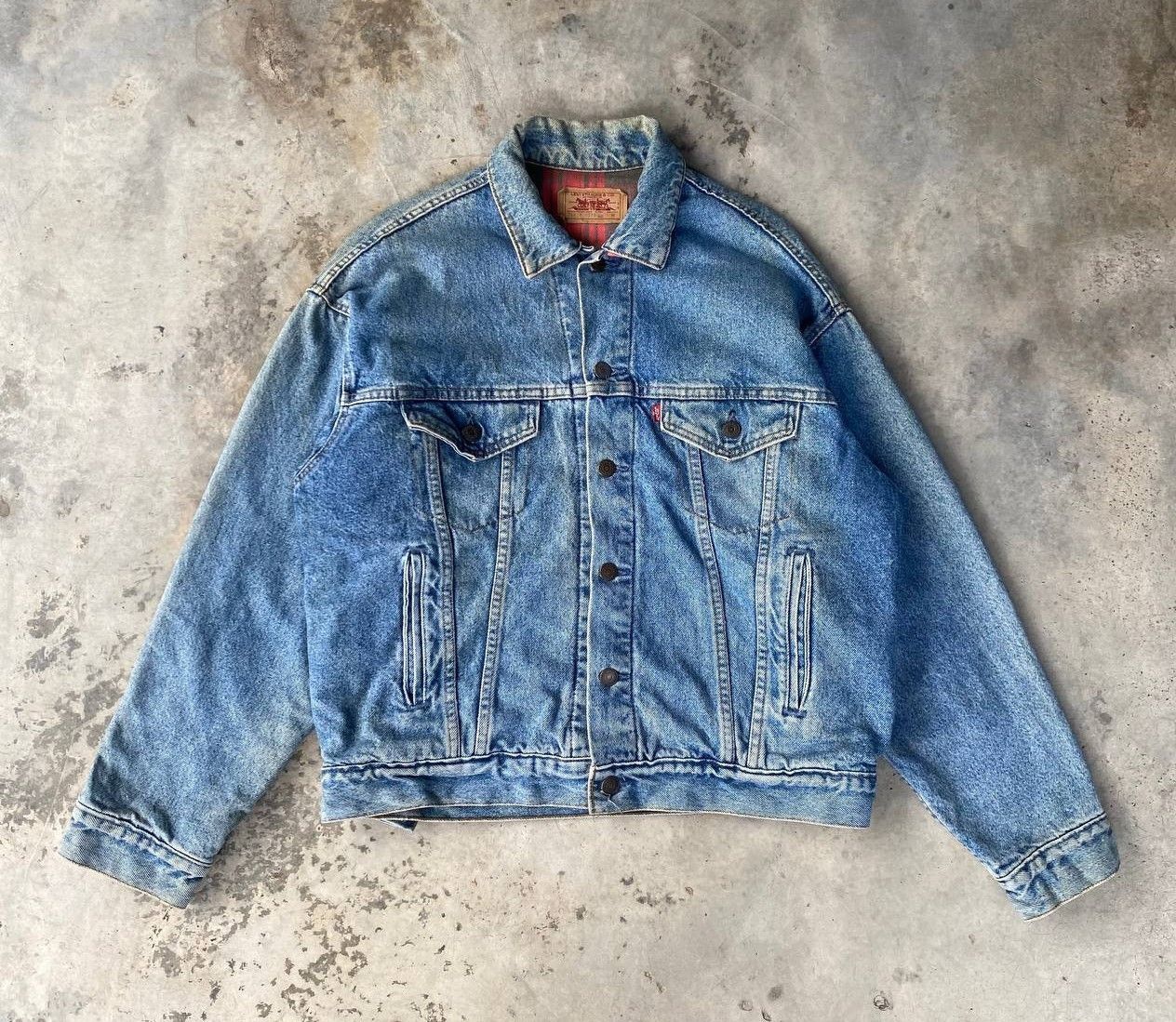 Levi's Vintage Clothing Vintage 90s Levi’s Blanket Lined Denim Trucker Jacket USA Size US M / EU 48-50 / 2 - 2 Thumbnail