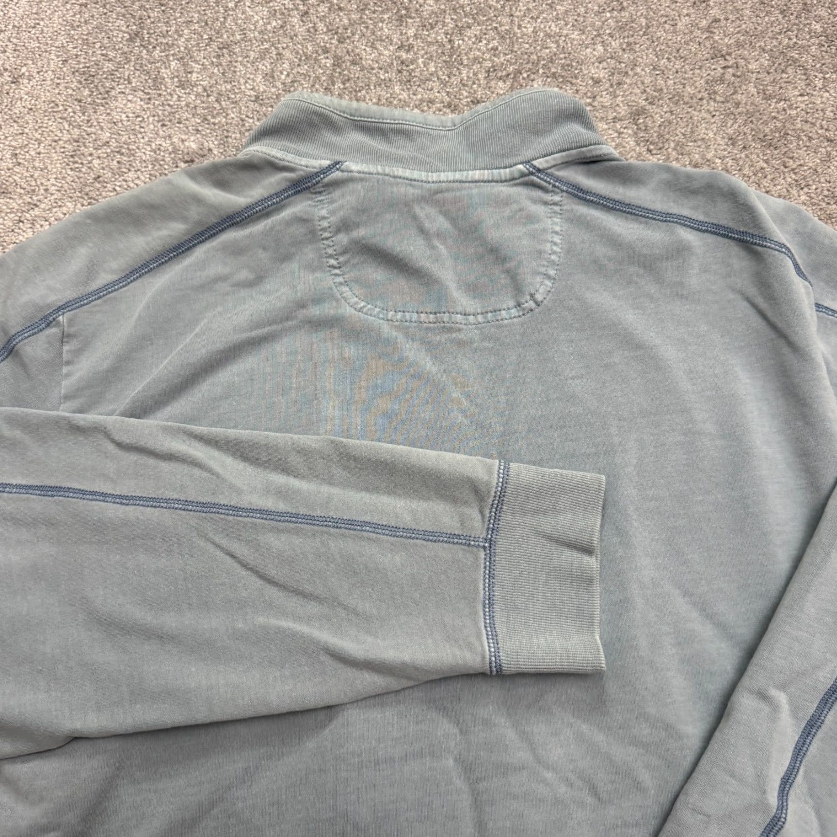 Tommy Bahama Tommy Bahama Sweatshirt Mens XL Blue Cotton 1/2 Zip Mock Neck Pullover Pullover Casual Outdoor Athleisure Shirt Size US XL / EU 56 / 4 - 5 Thumbnail