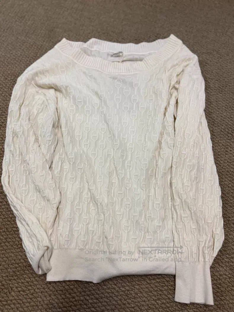 Hermes Hermes Full Print Pig Nose Side Zipper Cashmere Sweater - Size XXS / US 00 / IT 34 - 1 Thumbnail
