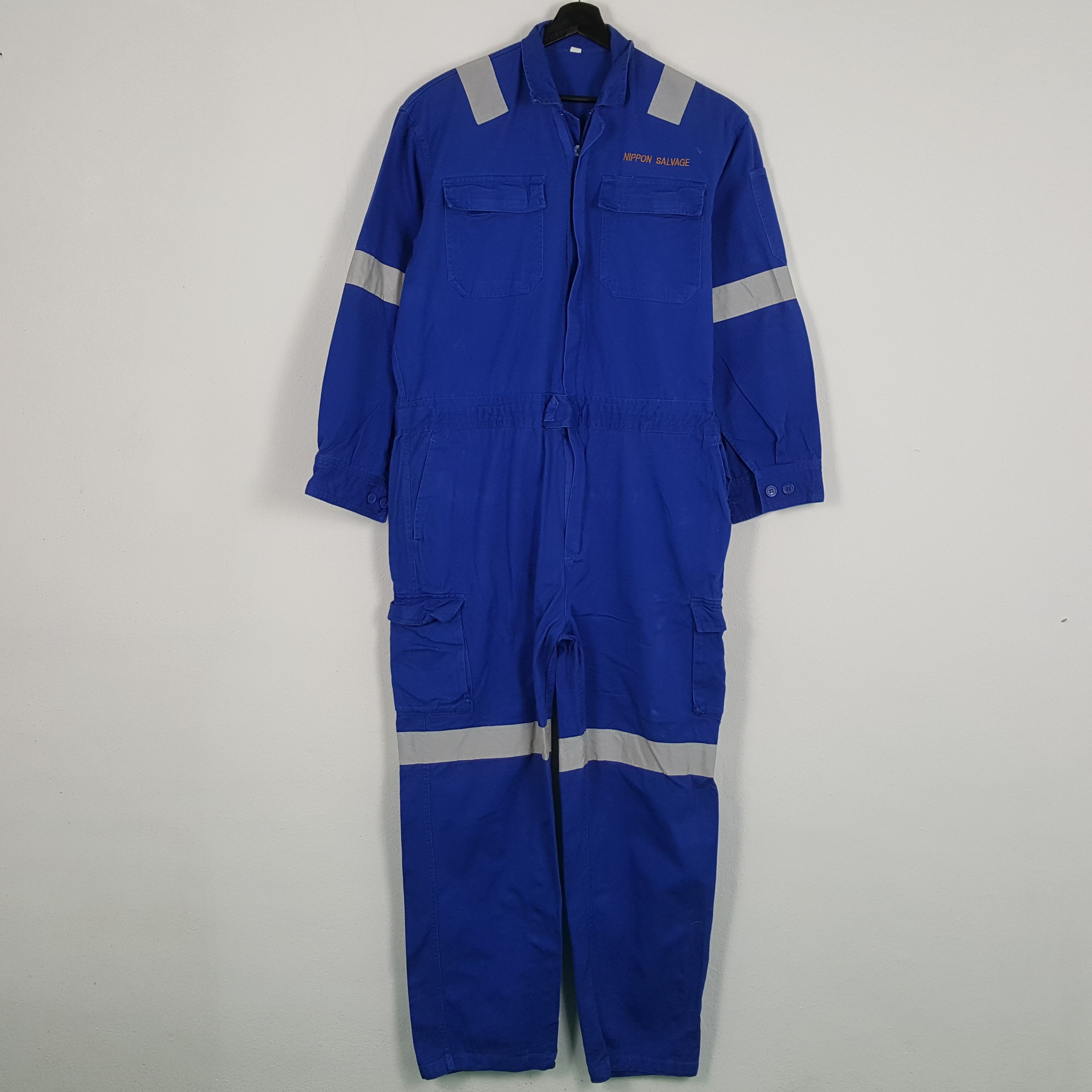 Vintage NIPPON SALVAGE Japanese Workwear Style Coverall Jacket Size US L / EU 52-54 / 3 - 4 Thumbnail