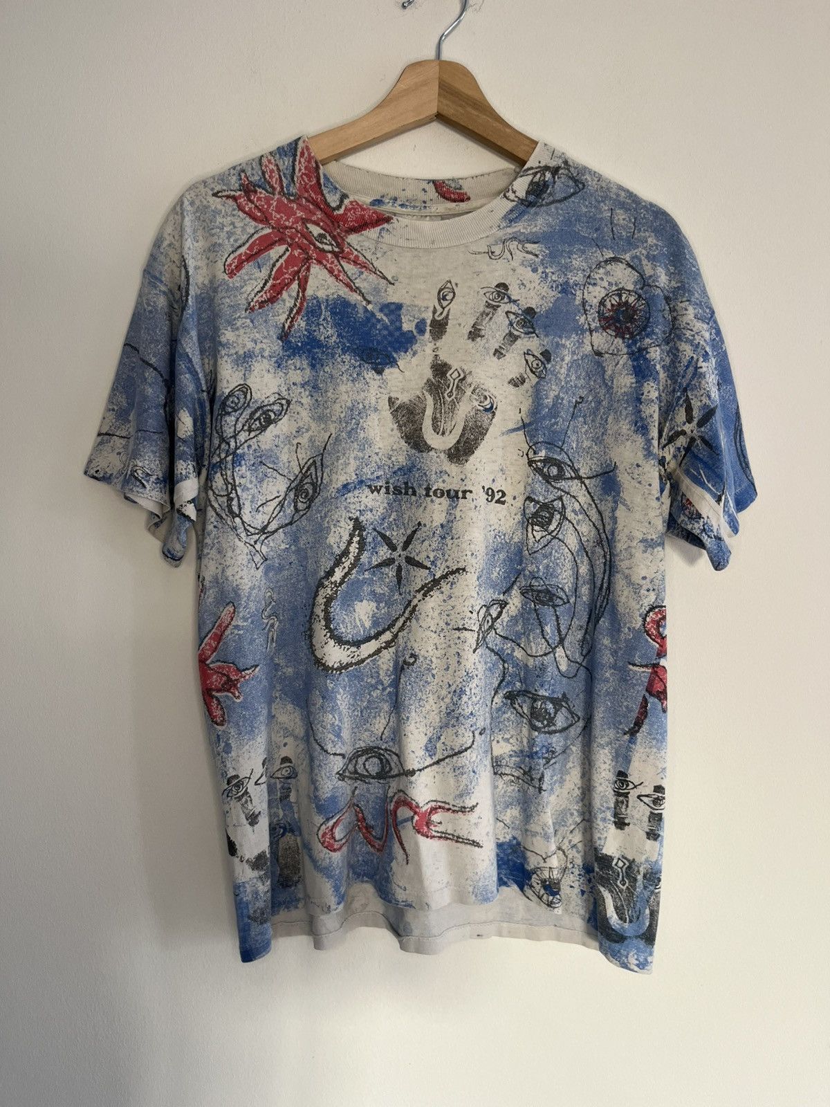 Vintage Vintage - The Cure 1992 Wish Tour T-Shirt Size US M / EU 48-50 / 2 - 1 Thumbnail
