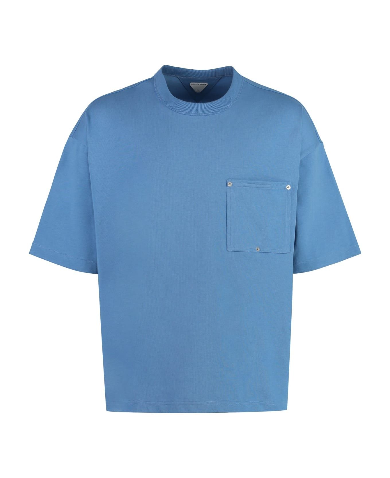 Bottega Veneta cotton jersey t-shirt blue Size US XXL / EU 58 / 5 - 1 Preview