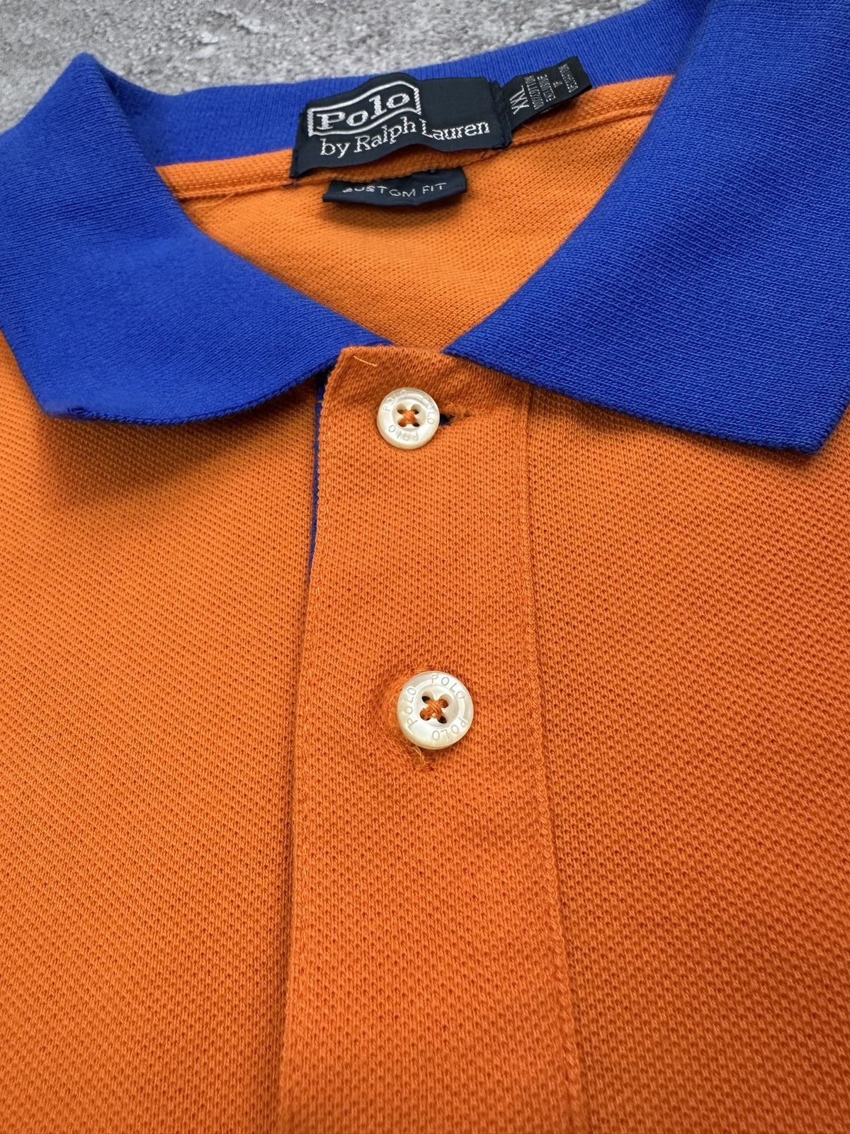 Polo Ralph Lauren Vintage Polo Ralph Lauren T-Shirt Orange Blue Gently Used Size US XL / EU 56 / 4 - 7 Thumbnail