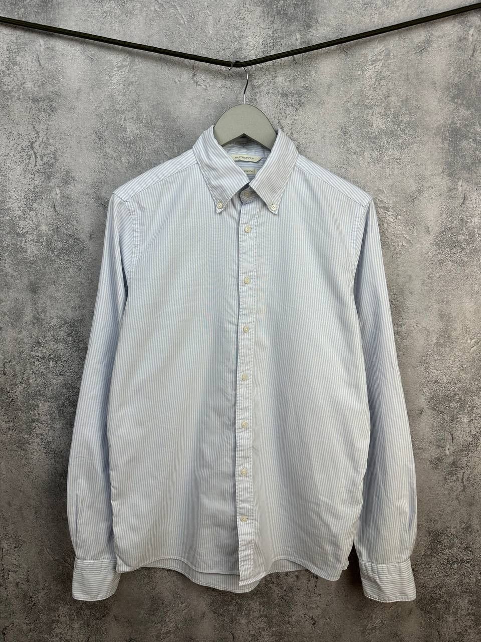 Suitsupply SuitSupply Striped Oxford Stretch Shirt Albini 1876 Fabrics Size US M / EU 48-50 / 2 - 1 Thumbnail