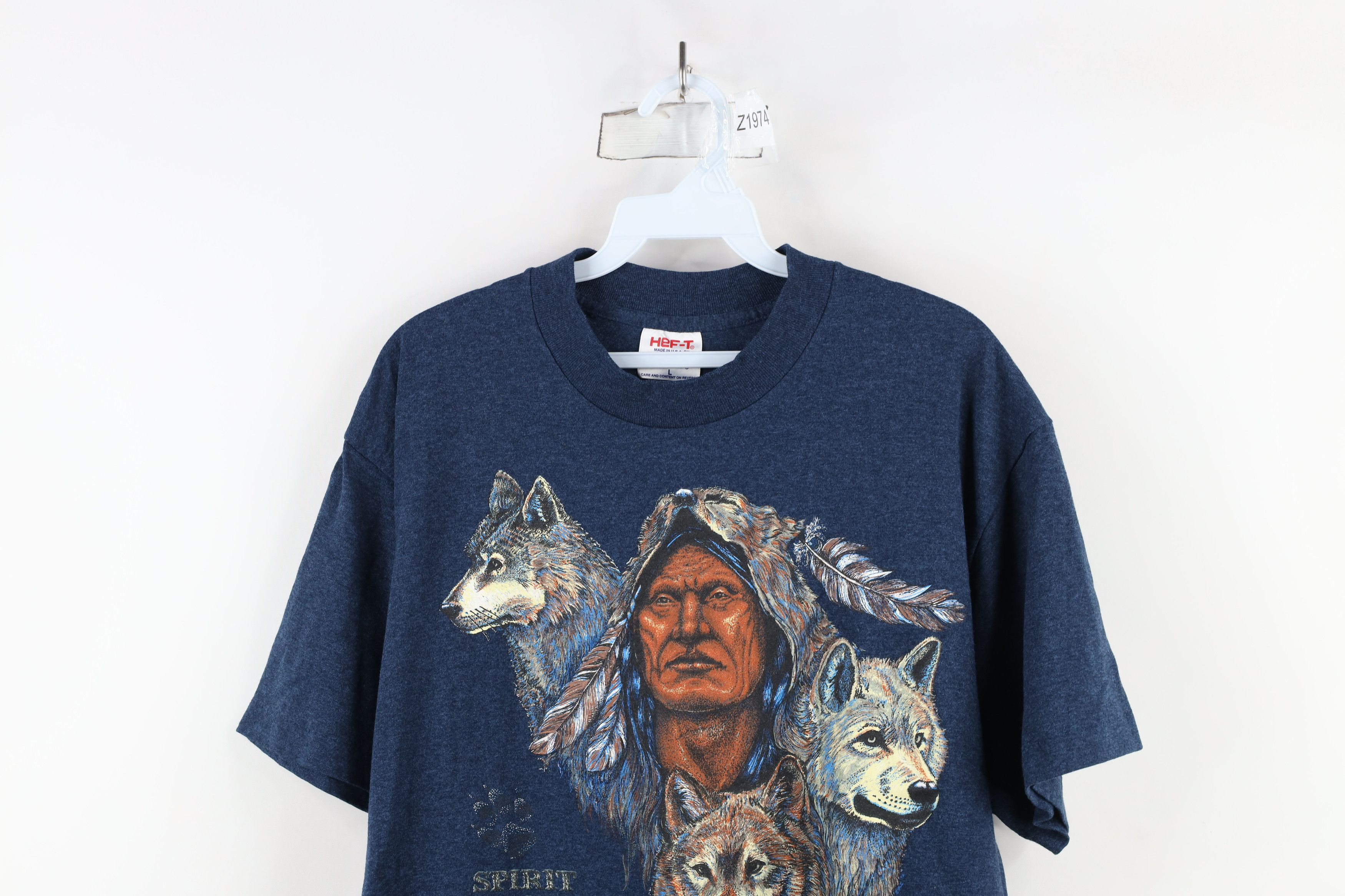 Vintage Vintage 90s Streetwear Brothers Wolf Nature T-Shirt USA Size US L / EU 52-54 / 3 - 2 Thumbnail