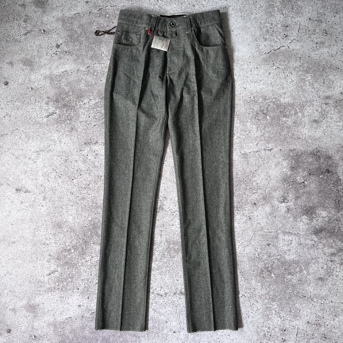 Jacob Cohen Jacob Cohen J688 Luxury Wool Flannel Pants Grey Size US 30 / EU 46 - 1 Thumbnail
