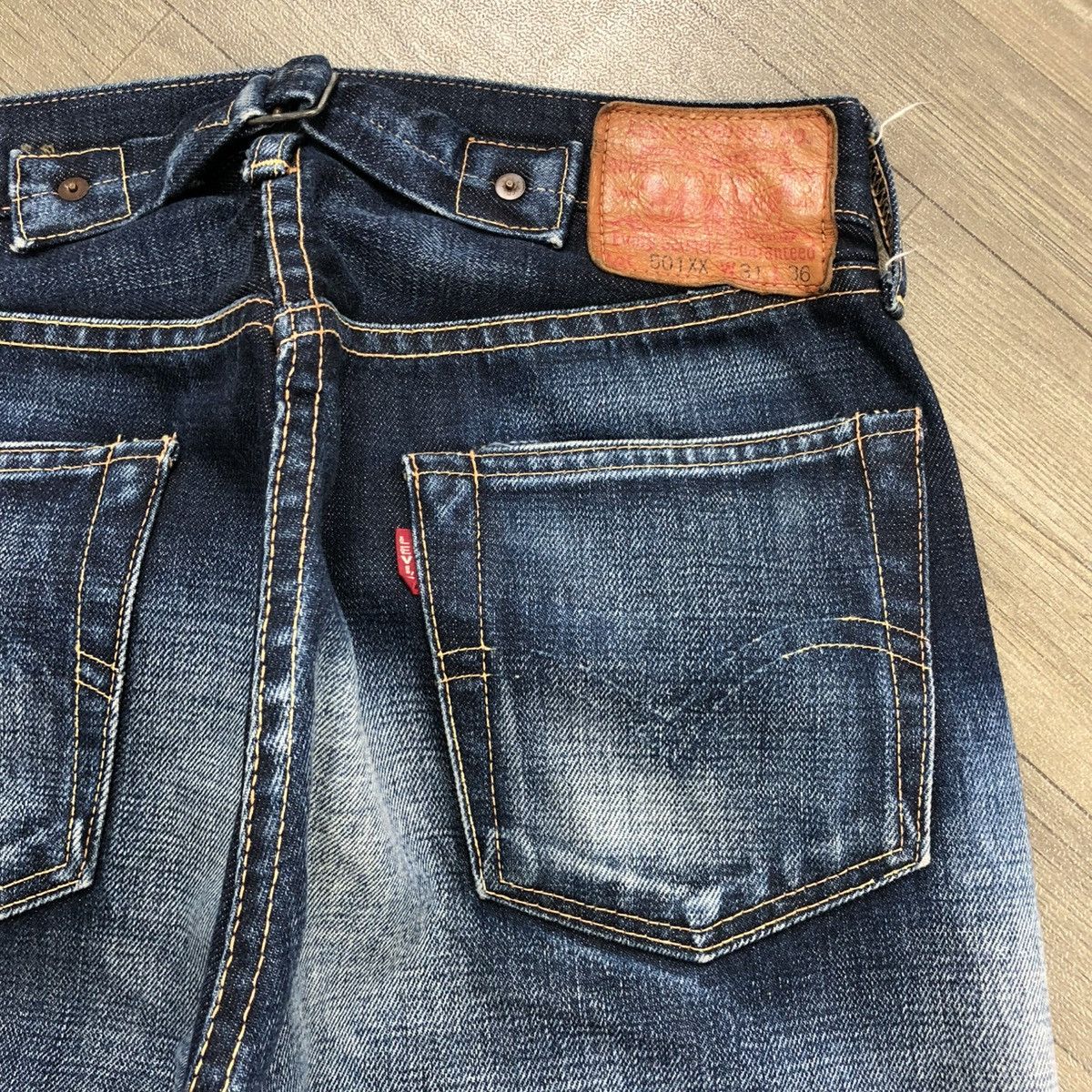 Vtg Levis 501XX LVC 37501 Buckle Back Selvedge Faded Jeans