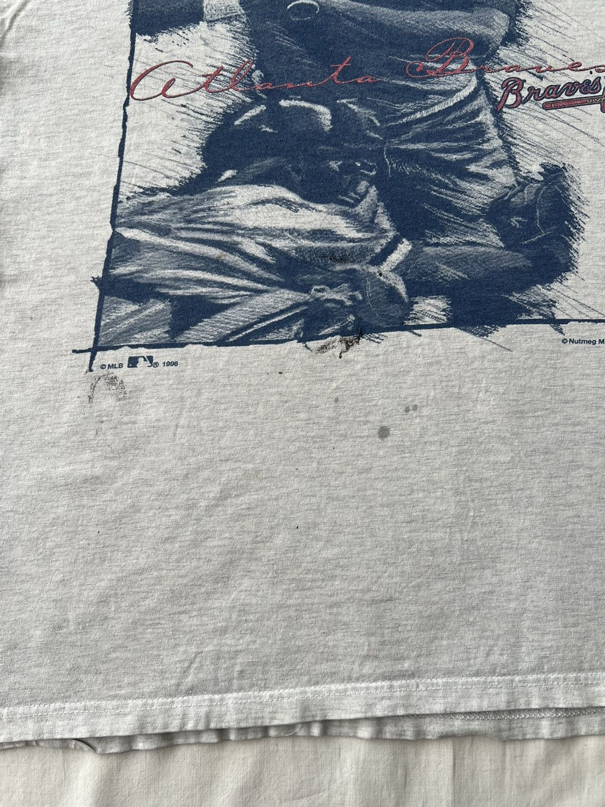MLB Vintage 1996 Atlanta Braves MLB Nutmeg Gray T-shirt Size US L / EU 52-54 / 3 - 8 Thumbnail