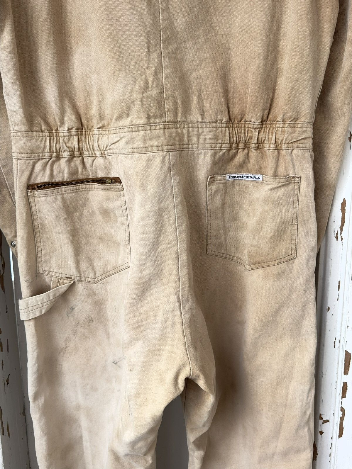 Carhartt Vintage Carhartt Style Beige Worn Carpenter Men’s Overalls Size US 34 / EU 50 - 16 Thumbnail