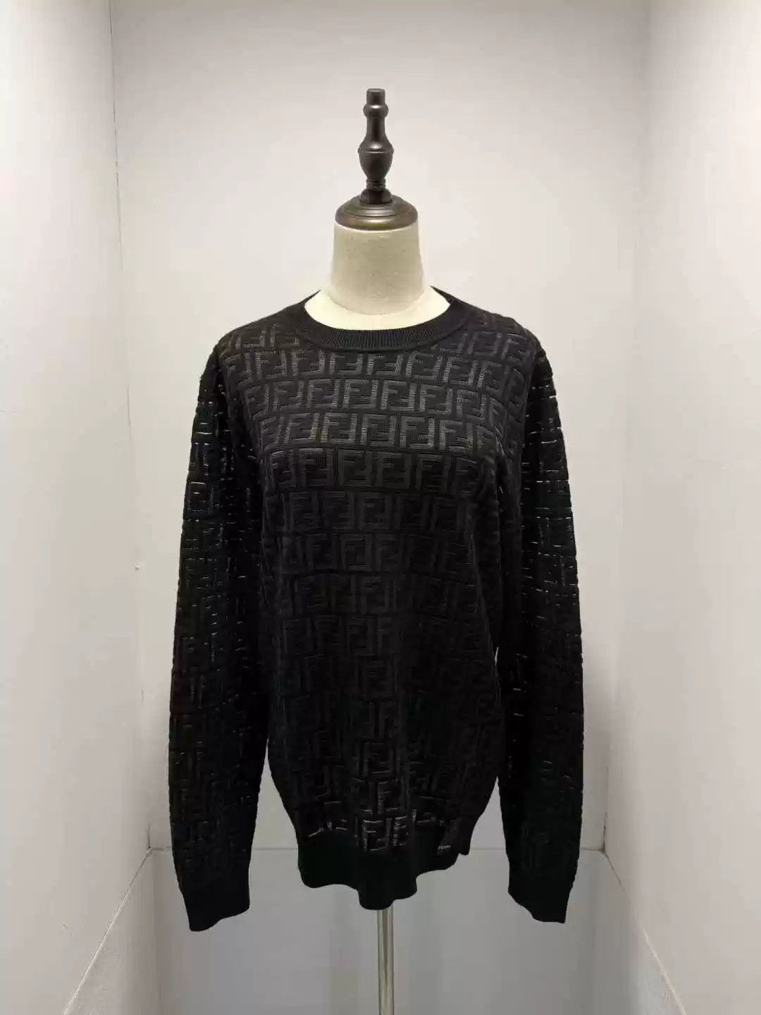 Fendi fendi black double f knit sweater Size M / US 6-8 / IT 42-44 - 1 Thumbnail