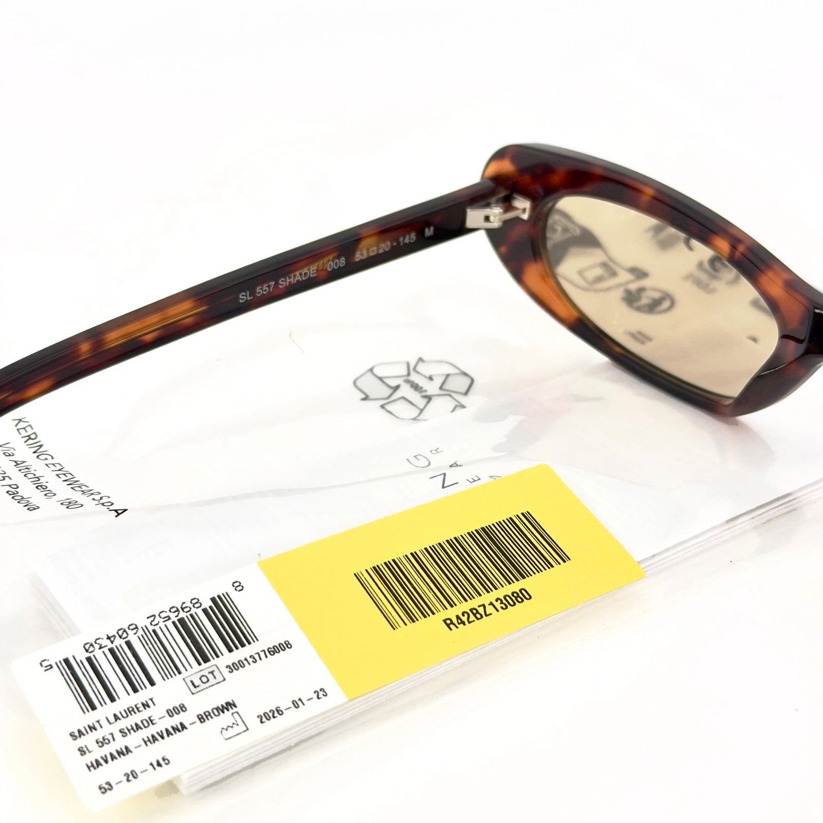 Yves Saint Laurent SAINT LAURENT SHADE SL 557 SL557 Brown Havana Sunglasses 008 Size ONE SIZE - 6 Thumbnail