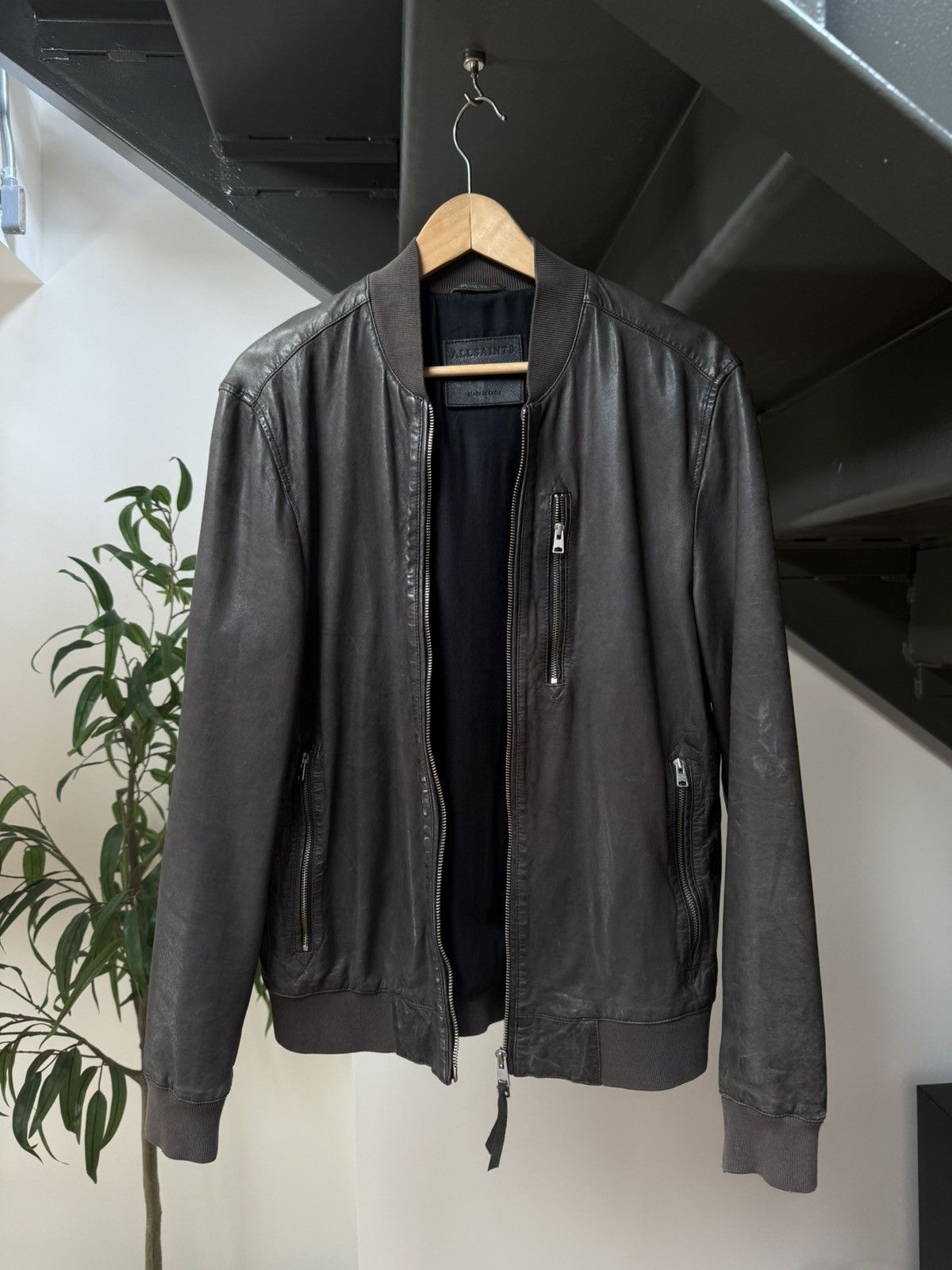 Allsaints Allsaints Kino Leather Bomber Jacket Size US M / EU 48-50 / 2 - 3 Thumbnail