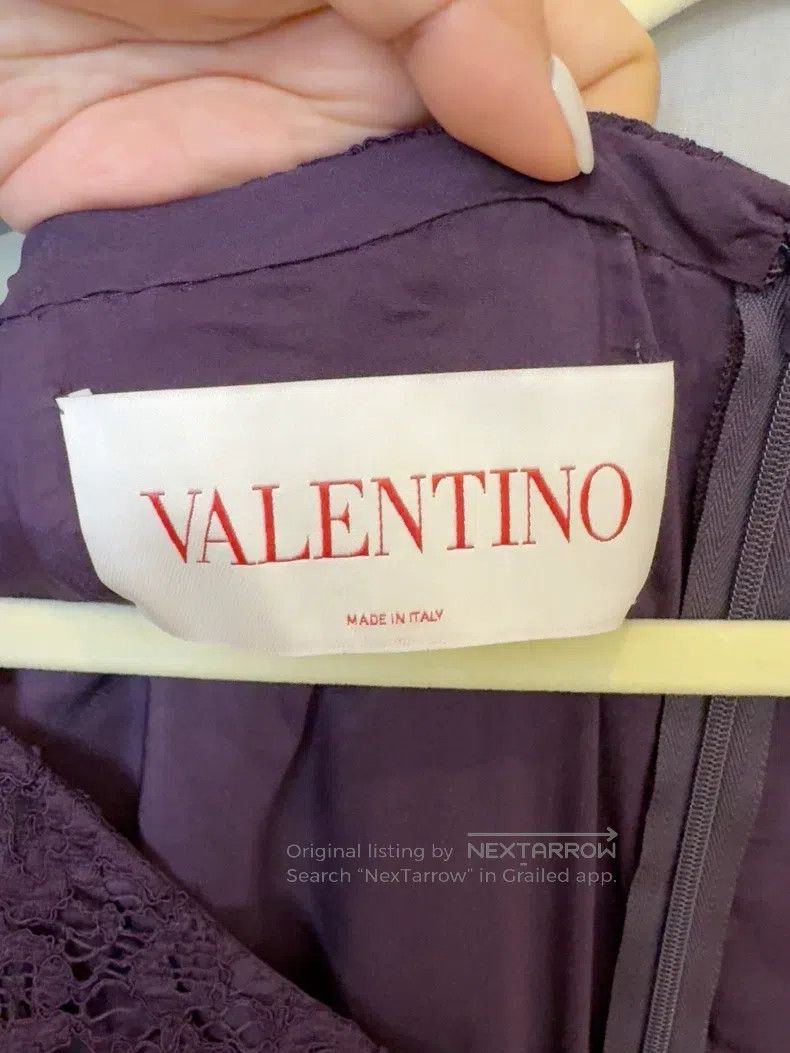 Valentino Valentino Classic purple lace dress Size M / US 6-8 / IT 42-44 - 4 Thumbnail