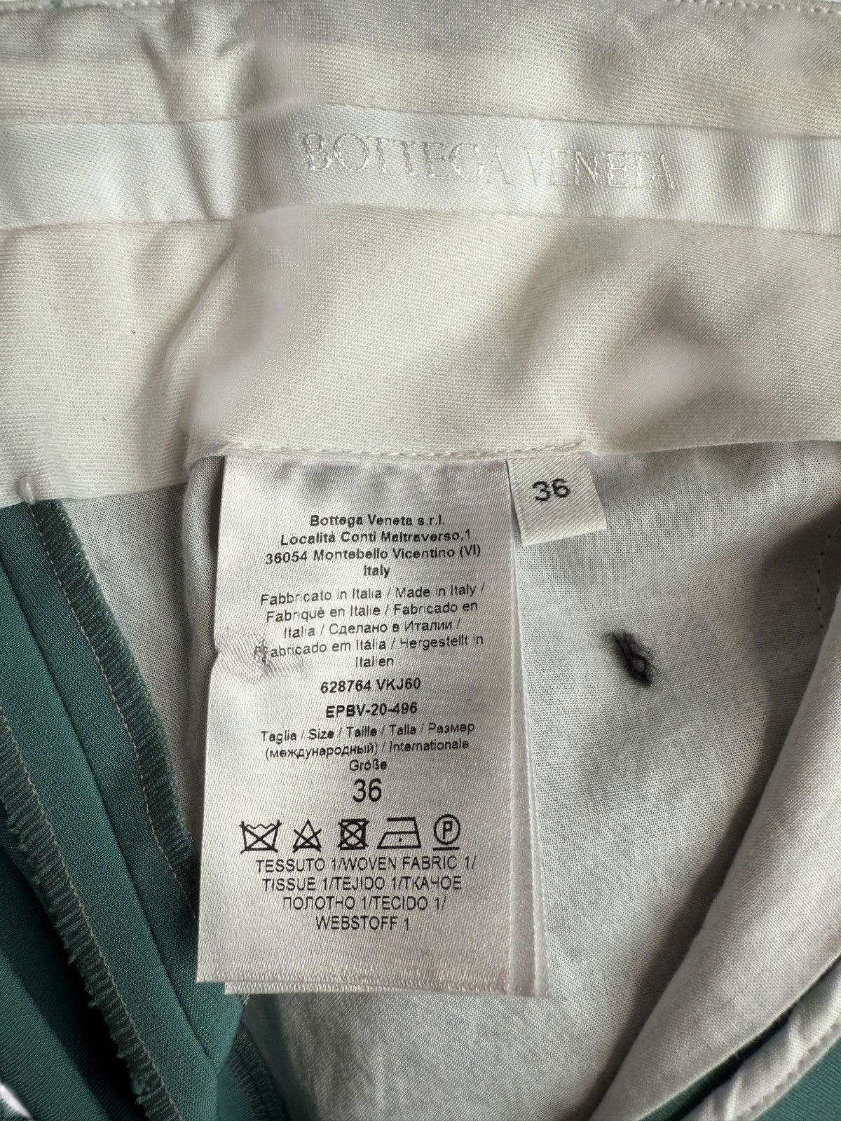 Bottega Veneta Bottega Veneta Blue Knee Strap Trousers Size 25" / US 0 / IT 36 - 6 Thumbnail