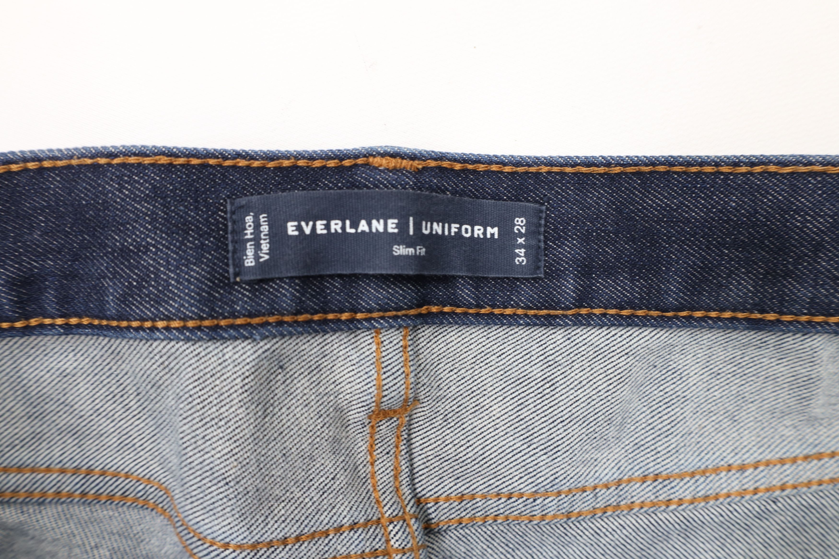 Everlane × Vintage Everlane Uniform Slim Stretch Organic Cotton Denim Jeans Size US 34 / EU 50 - 7 Thumbnail