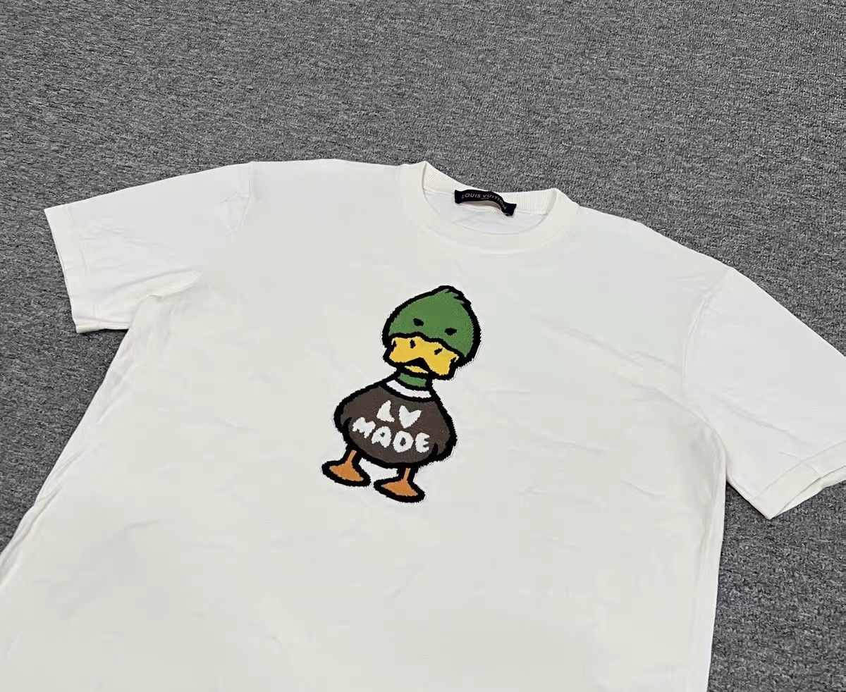Louis Vuitton Louis Vuitton Nigo Beige Short Sleeve T-shirt Size L / US 10 / IT 46 - 3 Thumbnail