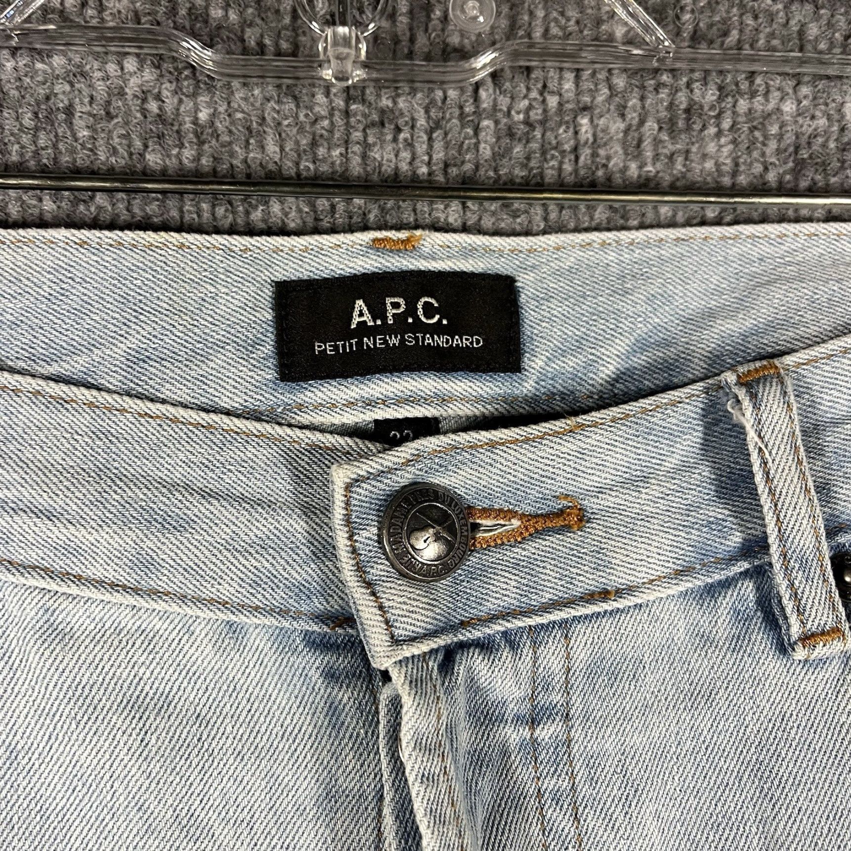 A.P.C. A.P.C. Petit New Standard Jeans Light Blue Wash Denim Mens Size 32 APC Jeans Slim Skinny Regular Inseam 32 Size US 32 / EU 48 - 3 Thumbnail