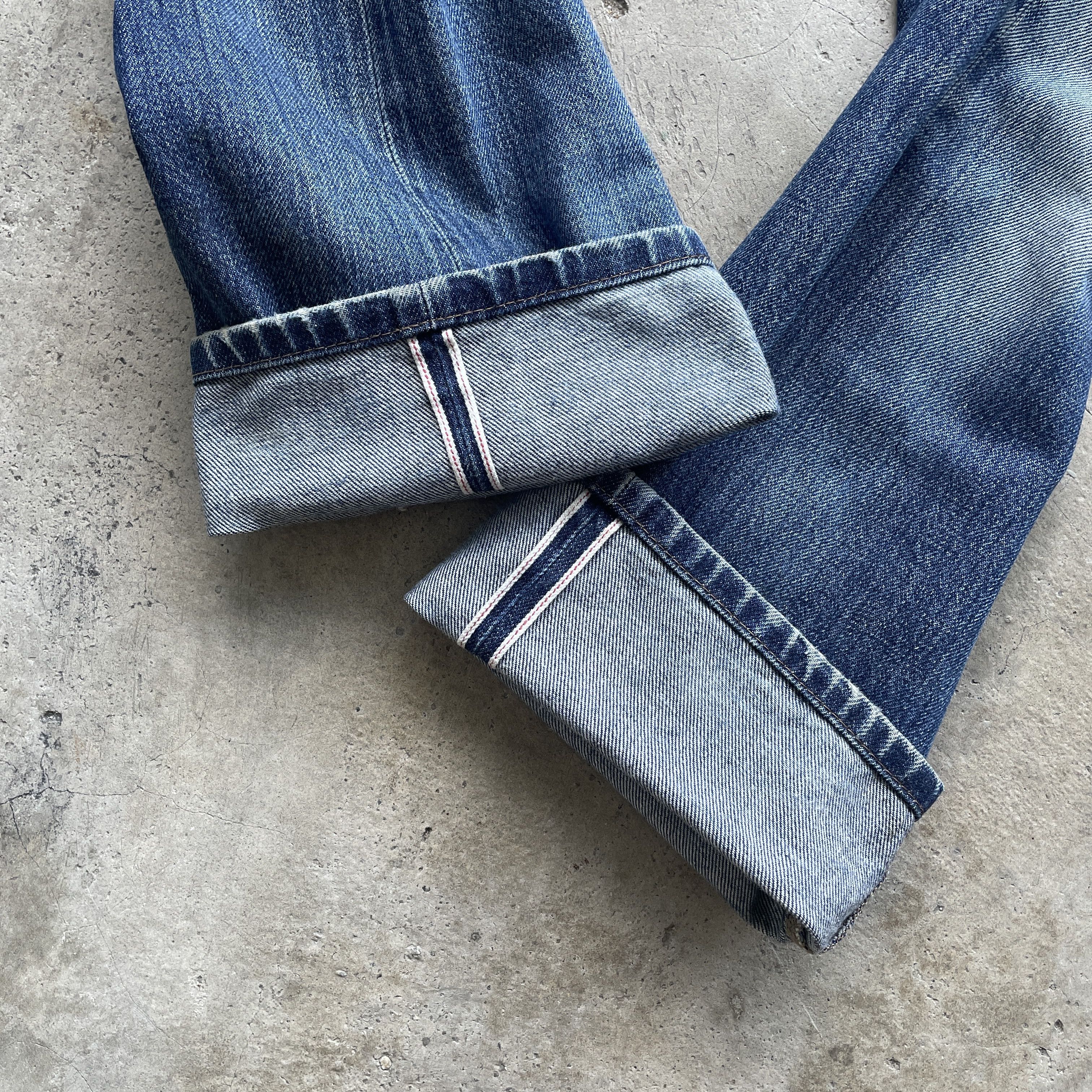 Japanese Brand VINTAGE JAPANESE DISTRESSED FADED REDLINE JEANS PANTS W31 Size US 31 - 8 Thumbnail