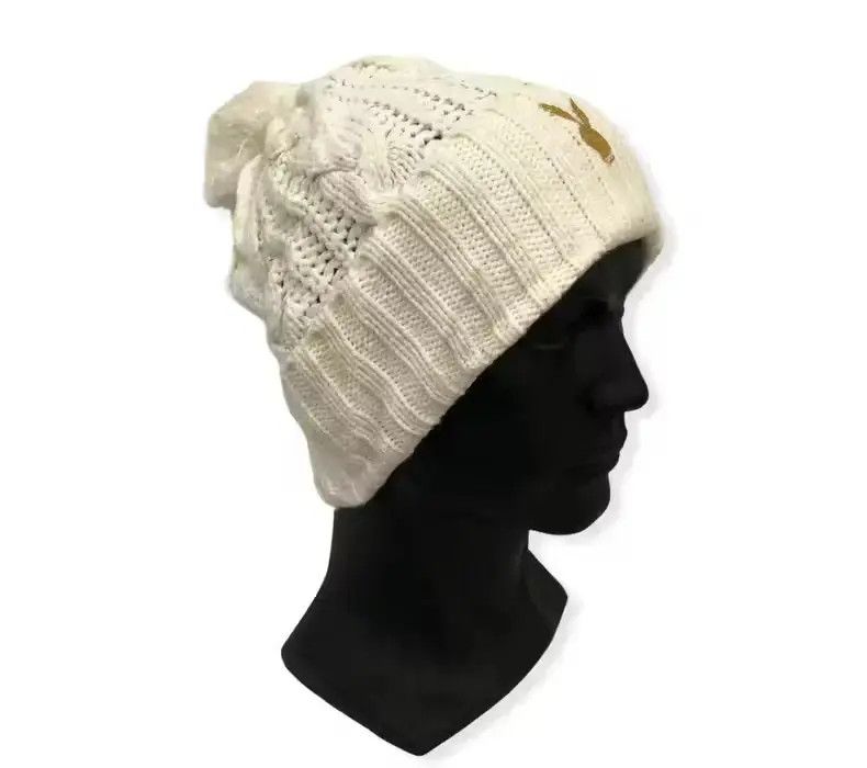 Playboy × Vintage Vintage Playboy Trademark Logo Beanie Hat Size ONE SIZE - 2 Thumbnail