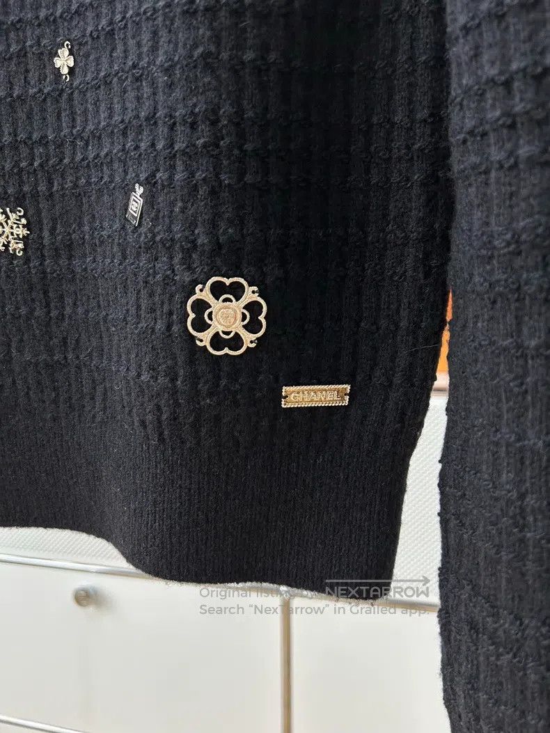Chanel Chanel 18 Ski Series Black Cashmere Knitwear Sweater Size XXS / US 00 / IT 34 - 5 Thumbnail