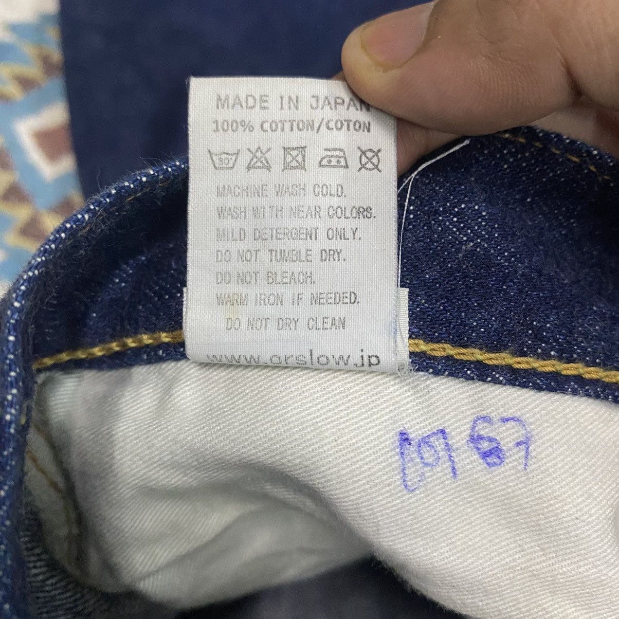 Orslow OrSlow 105 Standard Fit One Wash 13.5oz Selvedge Size US 30 / EU 46 - 14 Thumbnail