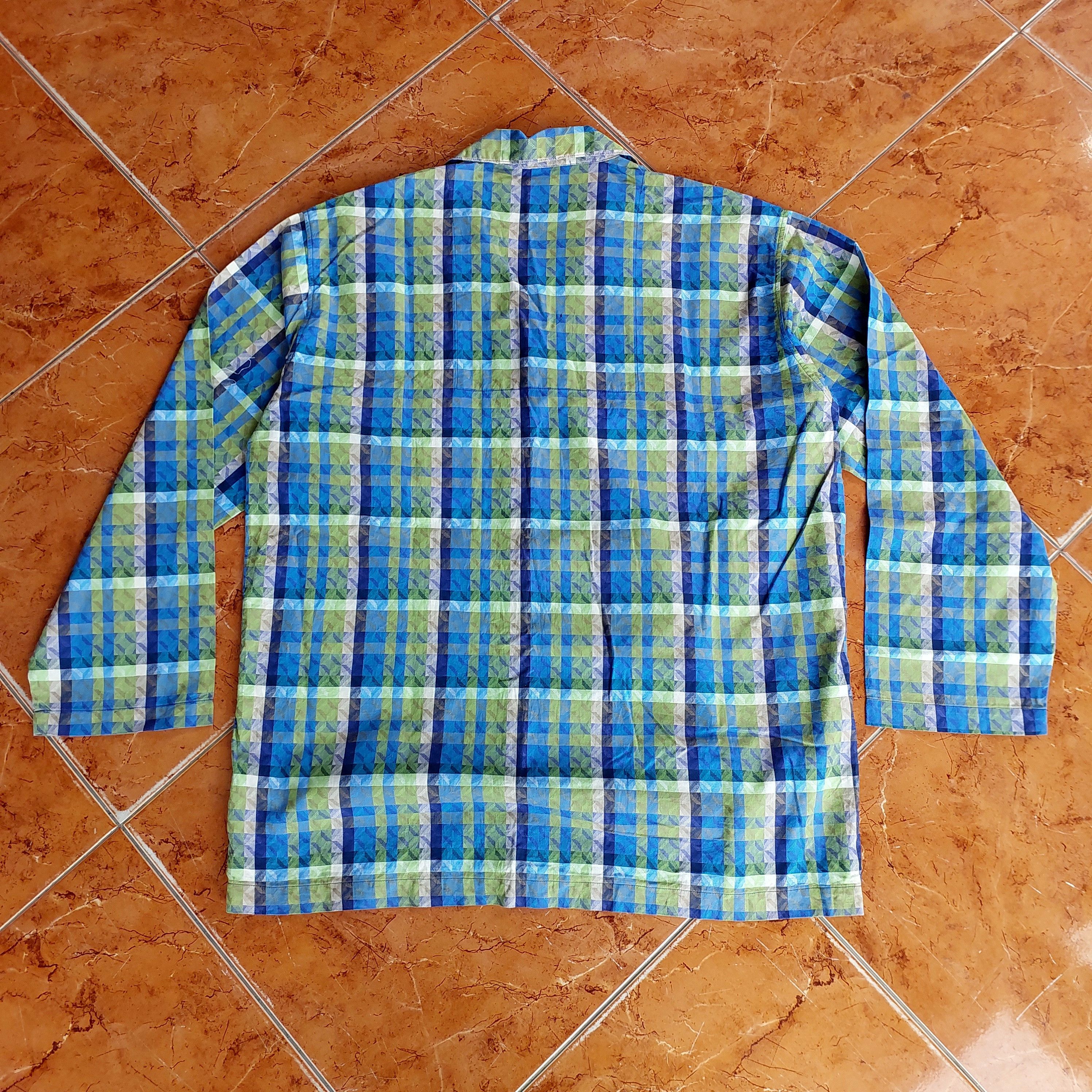 Kansai Yamamoto Kansai Man yamamoto night gown diamond pattern shirt Size US M / EU 48-50 / 2 - 6 Thumbnail