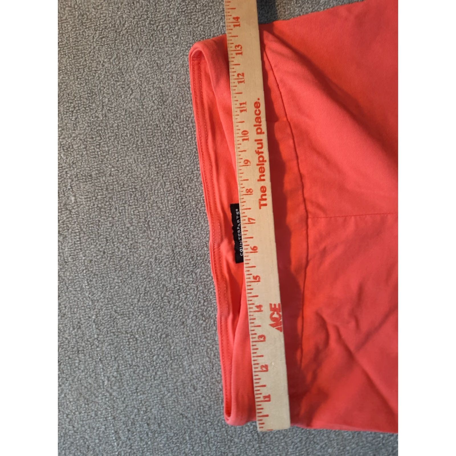Pinko Counterparts Womens Pants Size 6 P Petite Coral Pink Stretch Chino Solid Pink Women 6P Petite Size 28" / US 6 / IT 42 - 3 Thumbnail