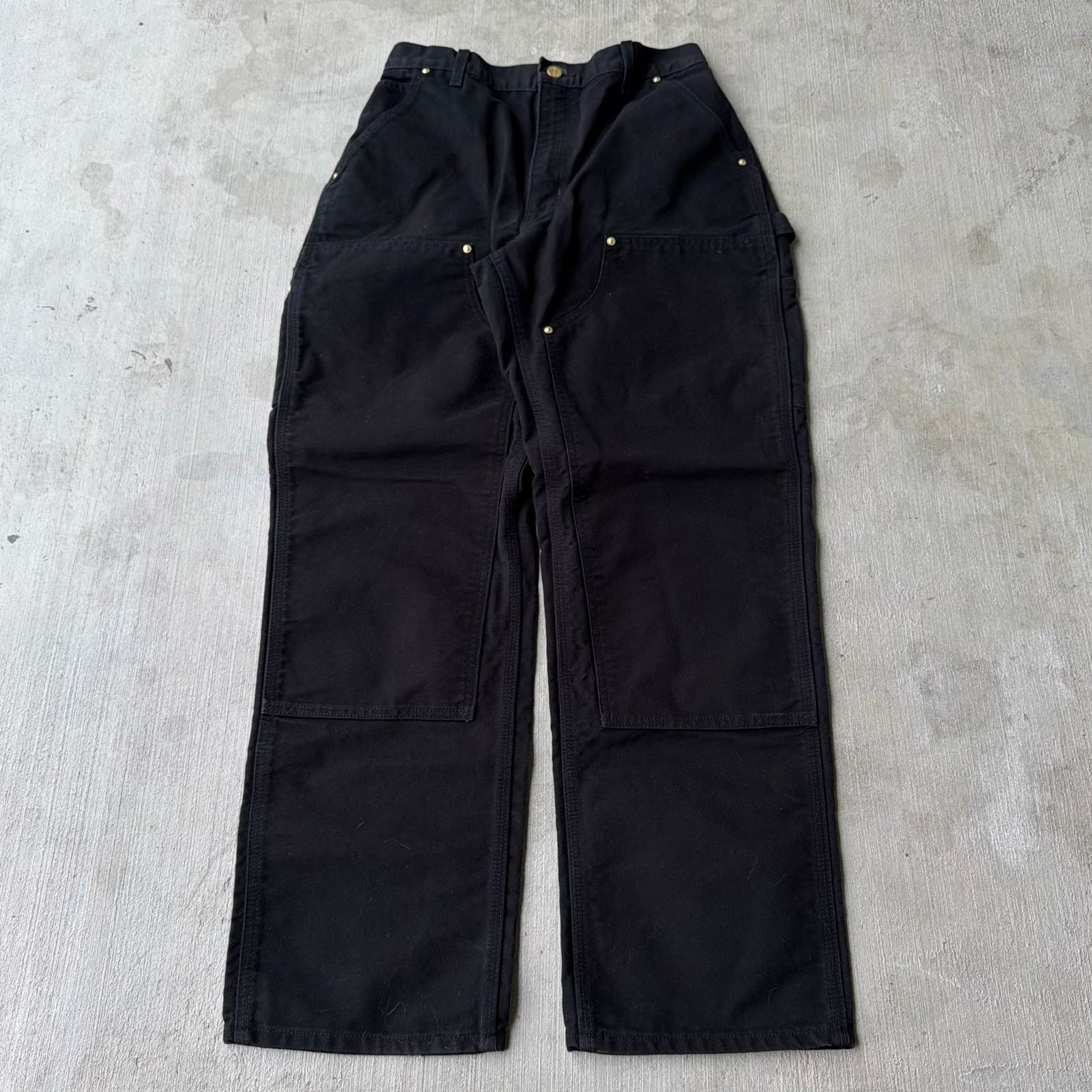 Carhartt × Vintage Carhartt black double knee work wear carpenter pants Size US 28 / EU 44 - 1 Thumbnail