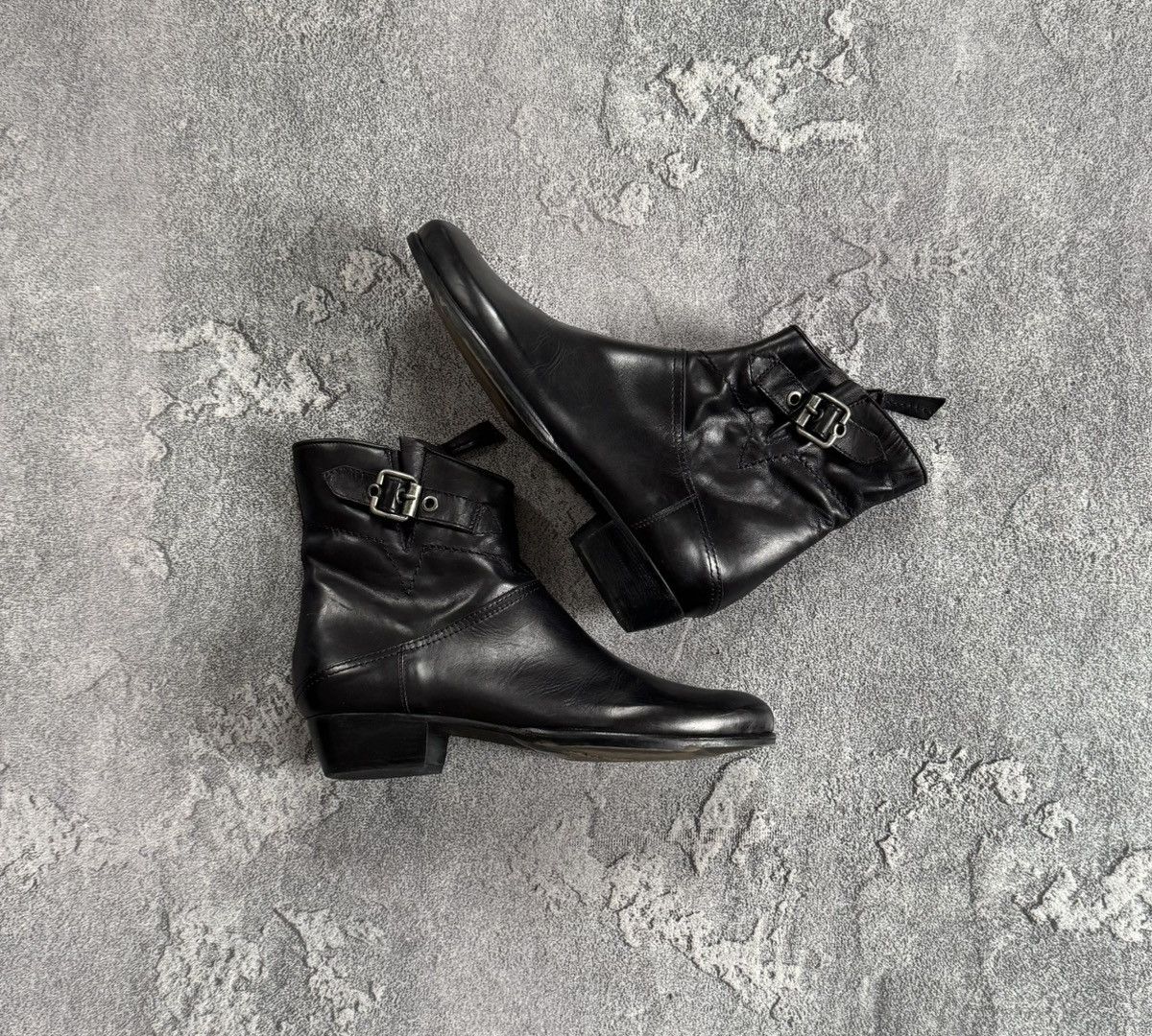 A.S.98 × Leather AS98 Airstep A.S.98 black leather zip shoes boots Cossacks Size US 9 / IT 39 - 1 Thumbnail