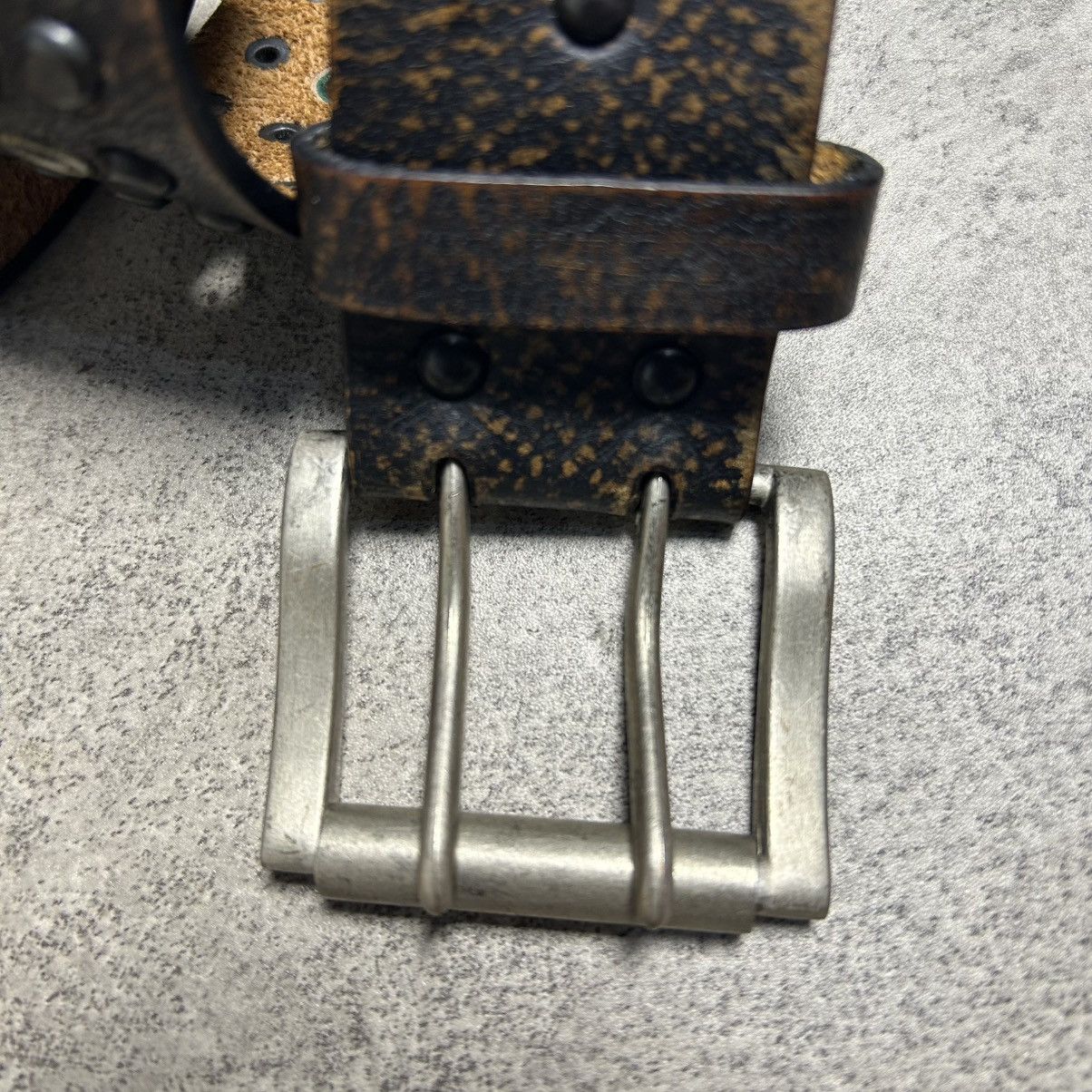 Japanese Brand Vintage Y2K Studed Belt Leather Size ONE SIZE - 2 Thumbnail