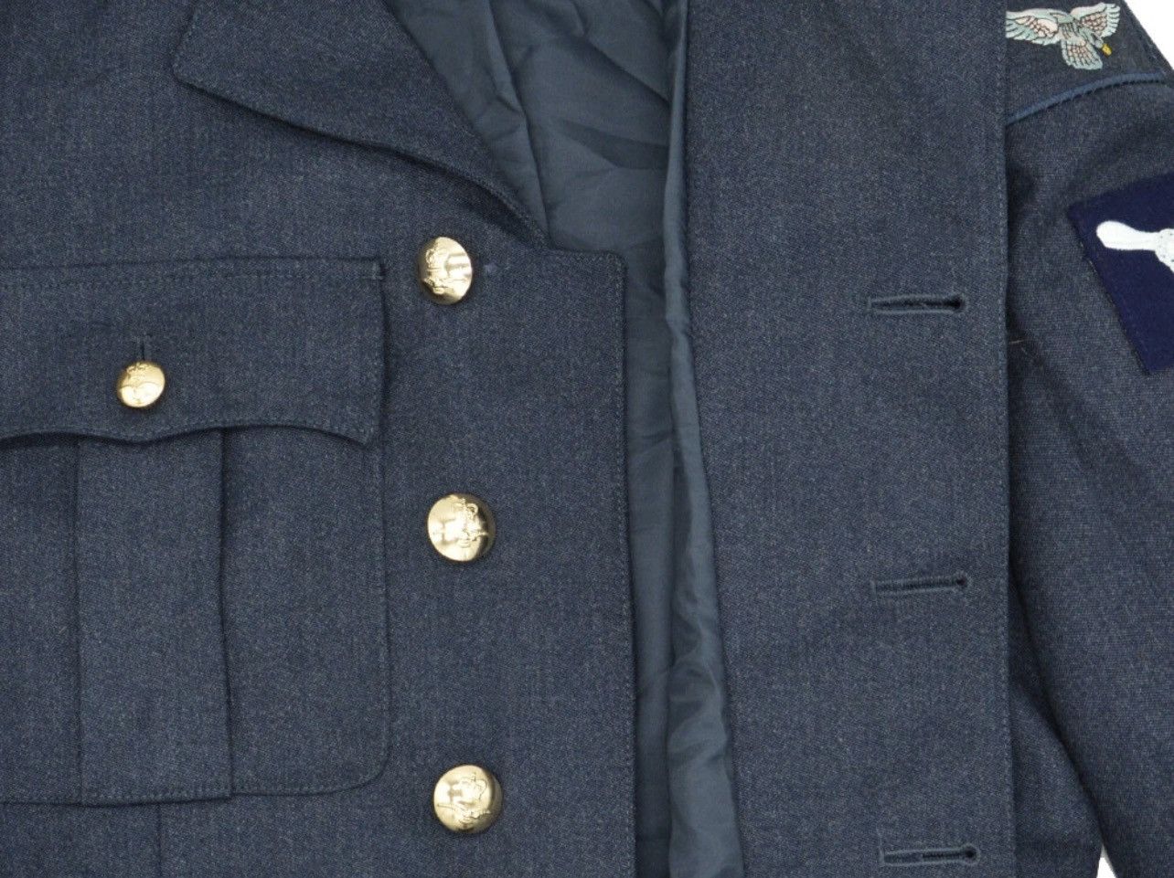 Vintage Vintage RAF Military Jacket – Navy Wool – Size 40R Size 40R - 5 Thumbnail