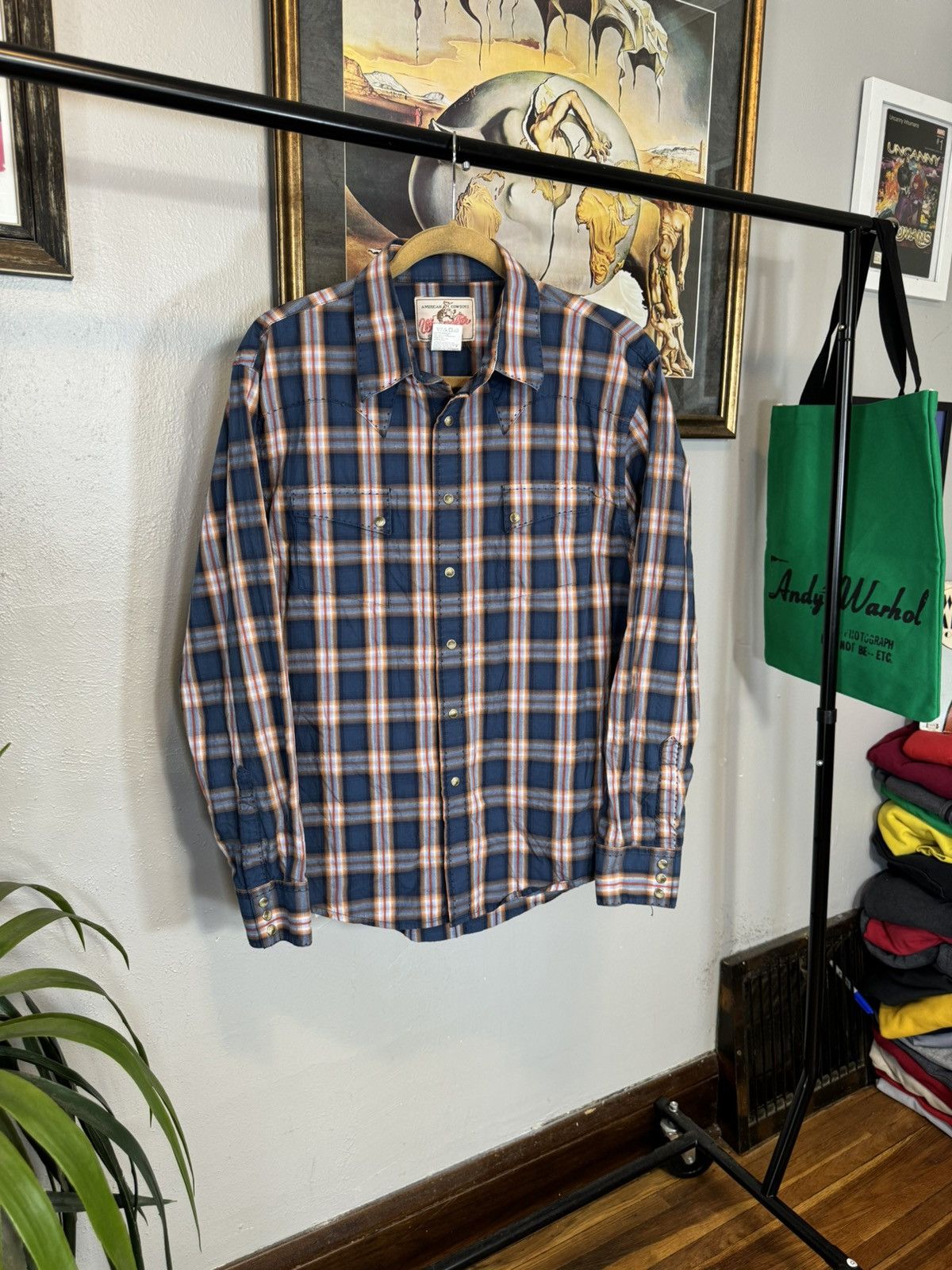 Vintage × Wrangler Vintage Wrangler Western Wear Shirt Size US L / EU 52-54 / 3 - 1 Thumbnail