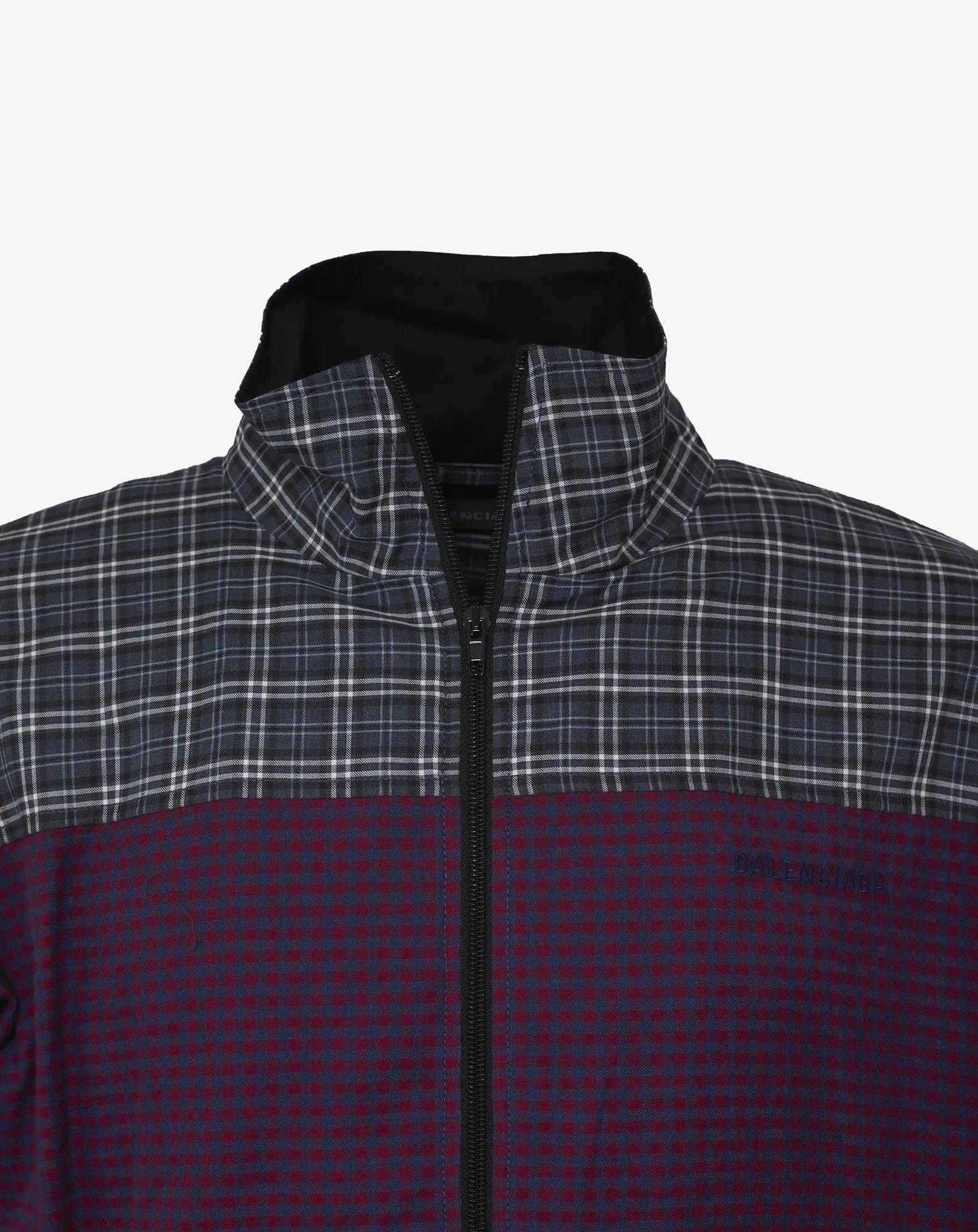 Balenciaga Balenciaga Poplin 80s Check Zip Sweatshirt - AW18 Size US S / EU 44-46 / 1 - 3 Thumbnail